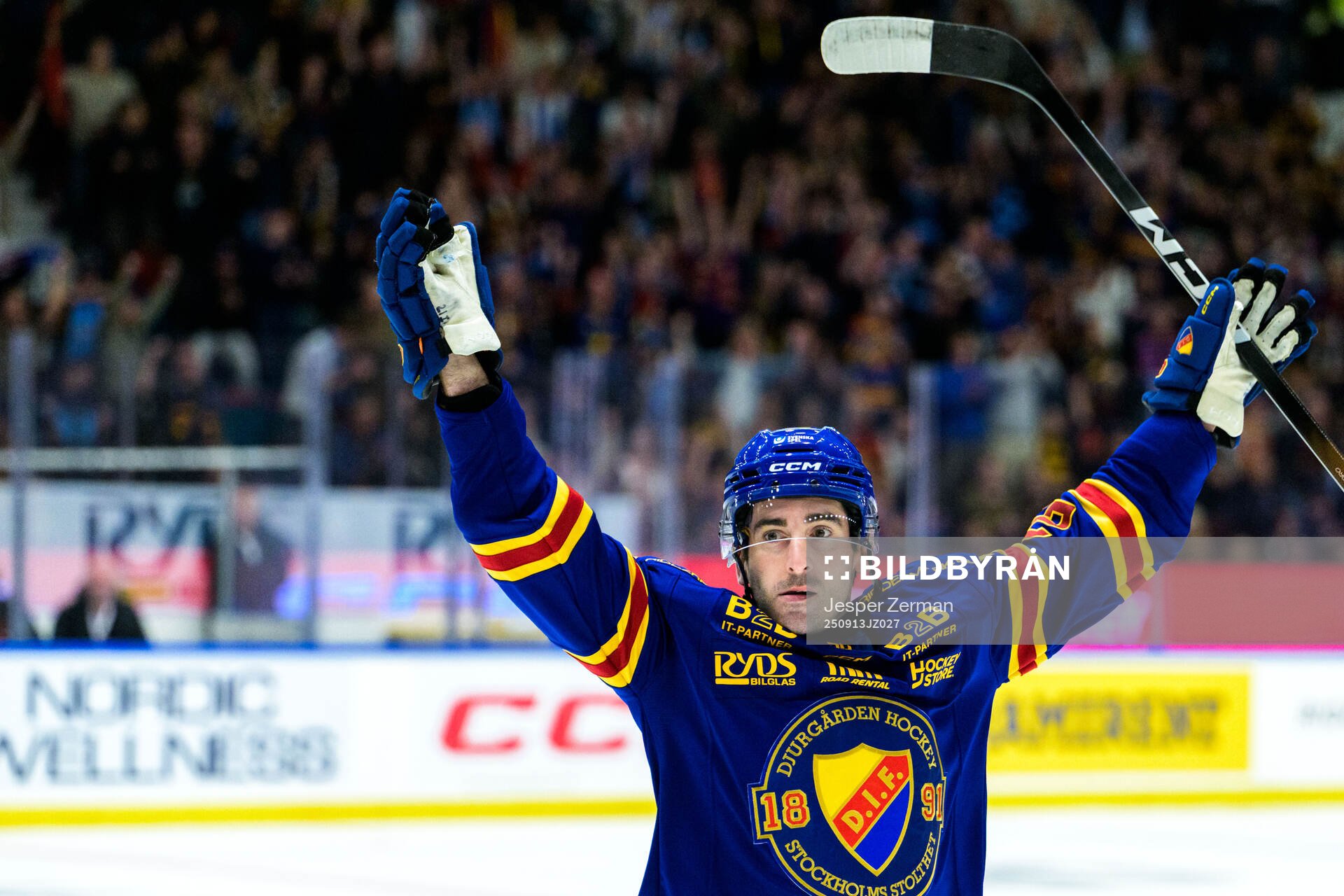 Djurgårdens Joseph Laleggia jublar