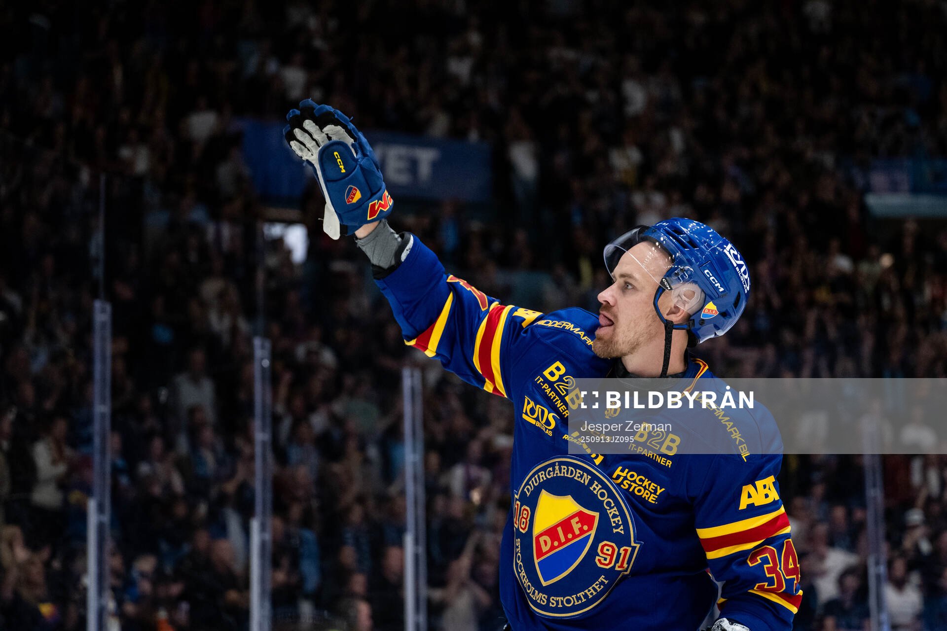 Djurgårdens Daniel Brodin jublar