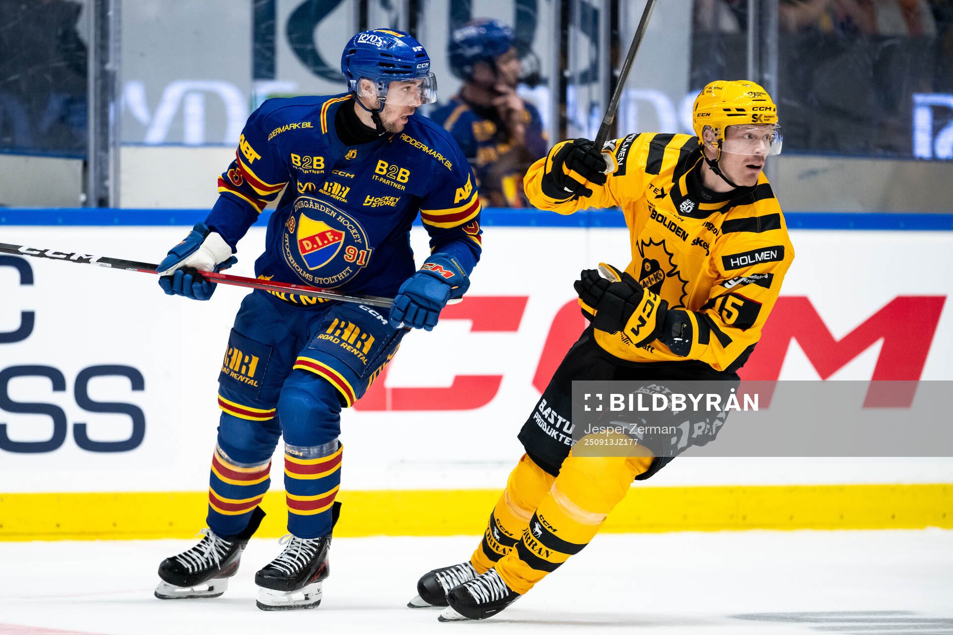 Djurgårdens August Berg och Skellefteås Lars Bryggman