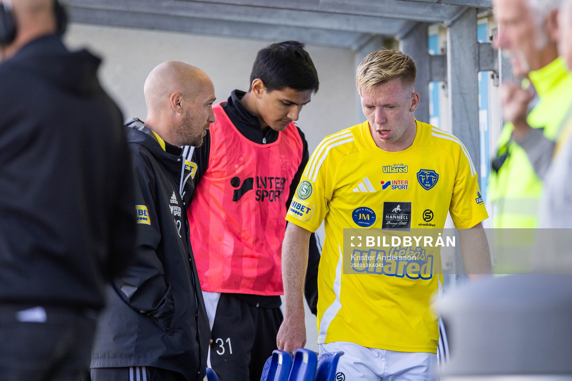 Falkenbergs Lucas Sibelius blir utbytt