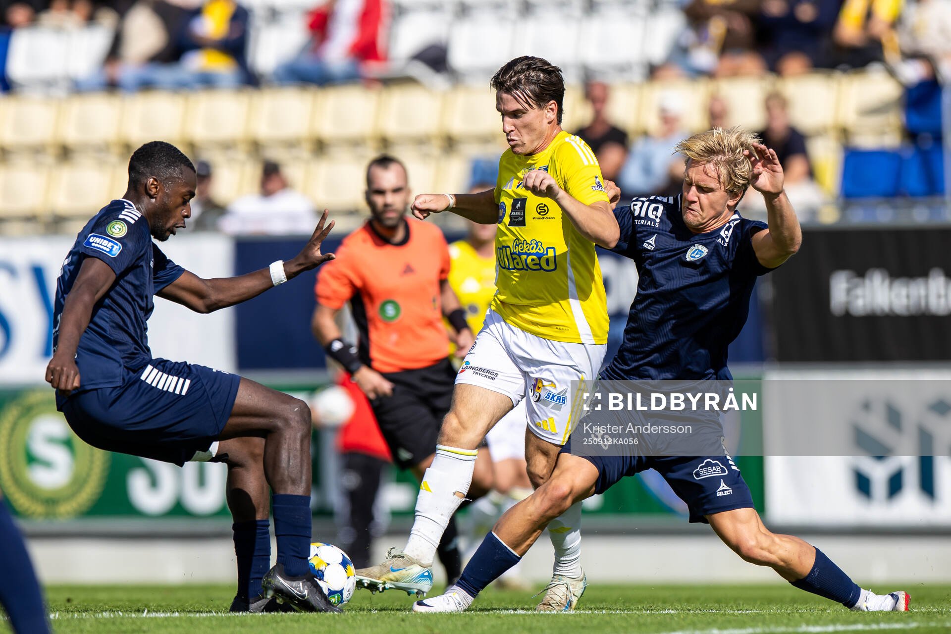 Falkenbergs Oskar Lindberg och Utsiktens Sebastian Lagerlund