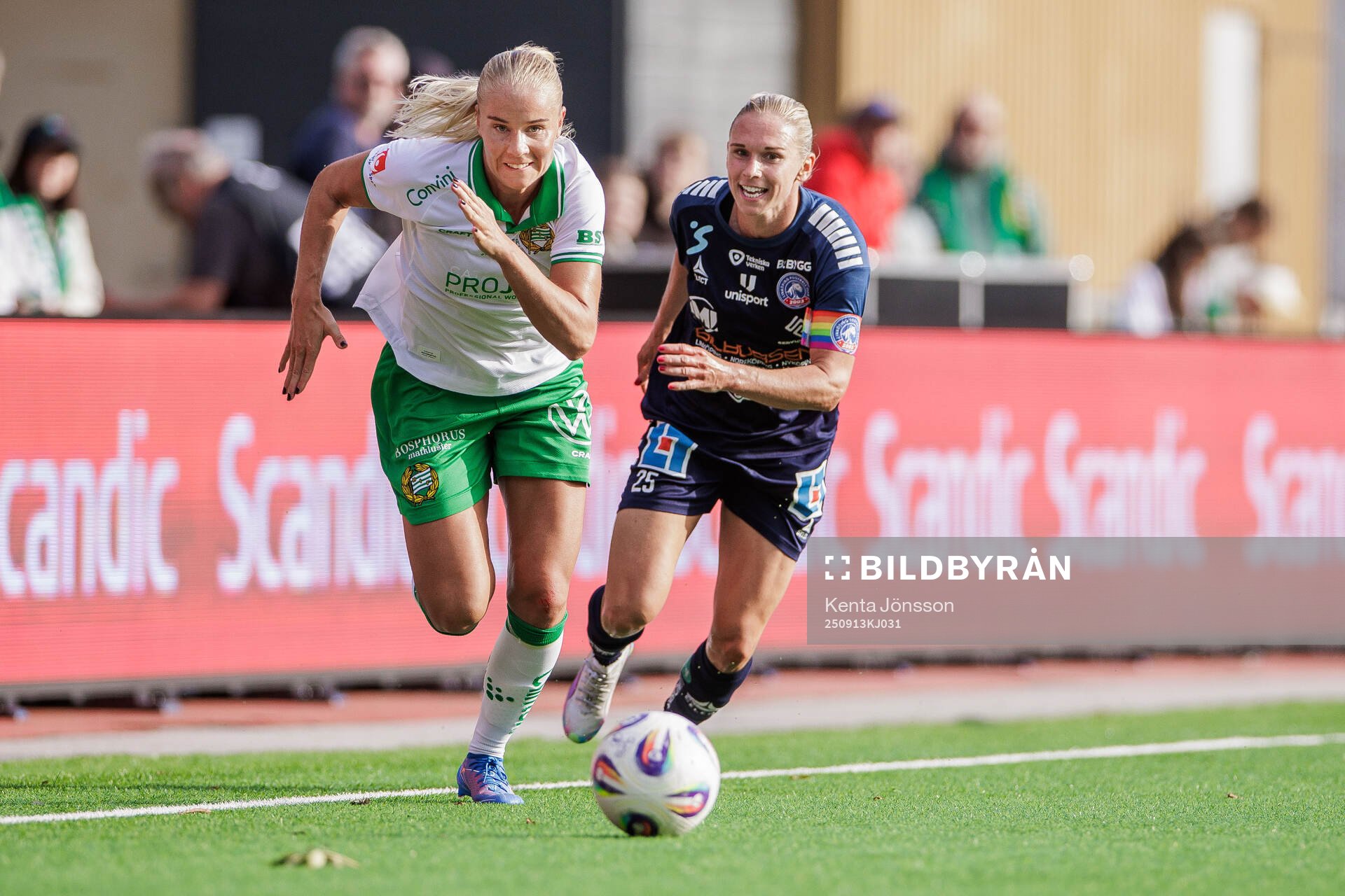 Hammarbys Stina Lennartsson och Linköpings Jonna Andersson