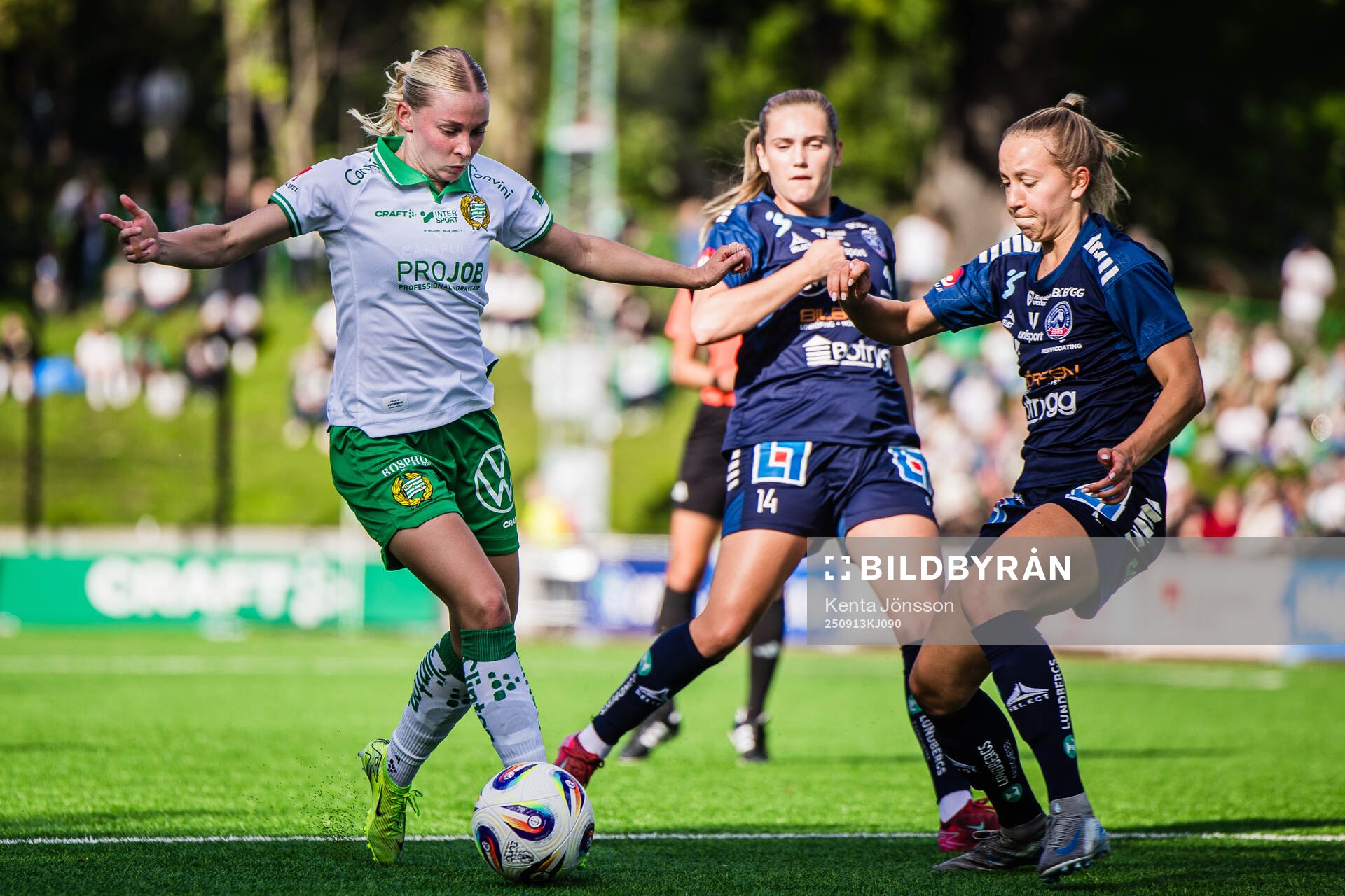 Hammarbys Emilie Joramo och Linköpings Sara Eriksson