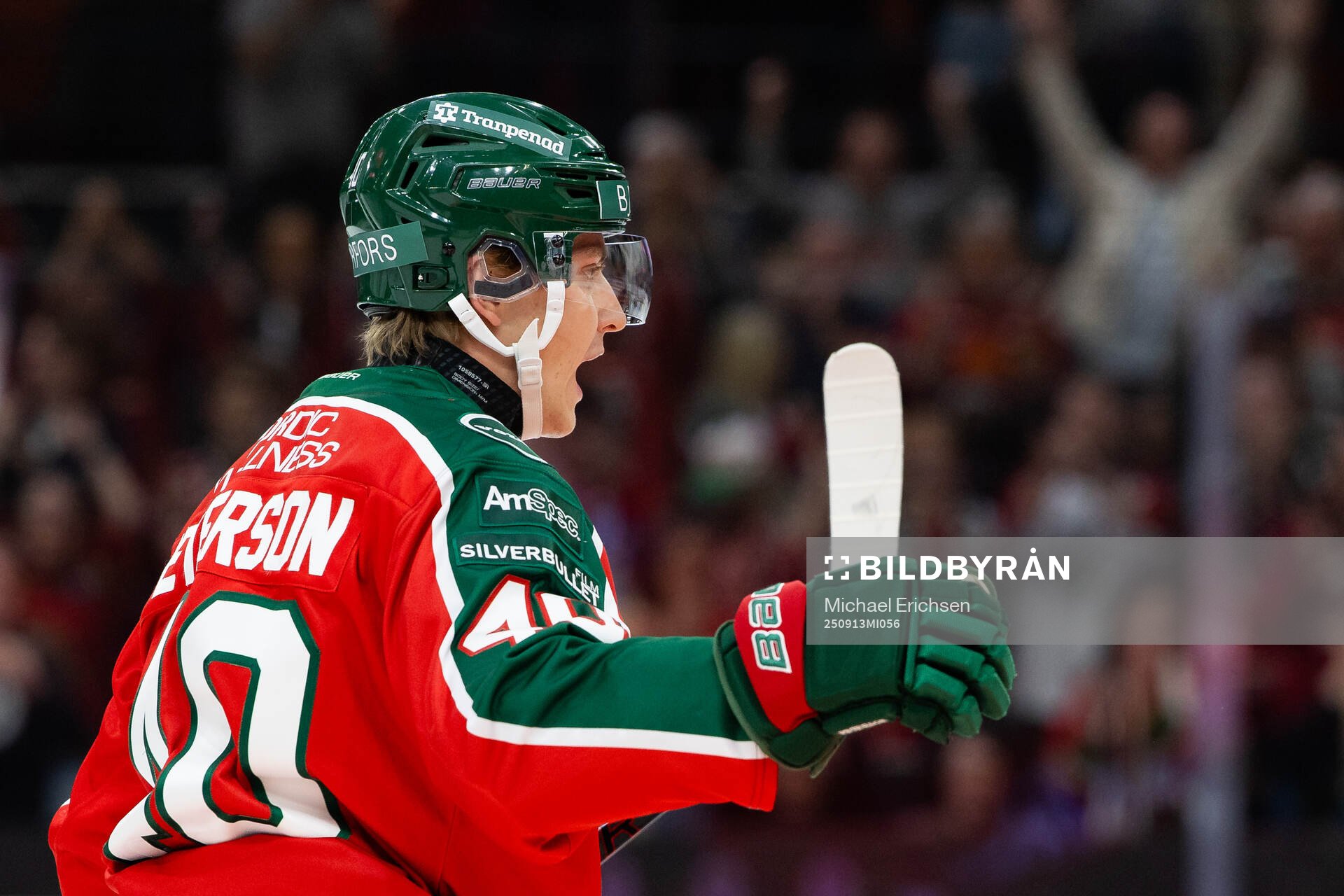 Frölundas Jacob Peterson jublar