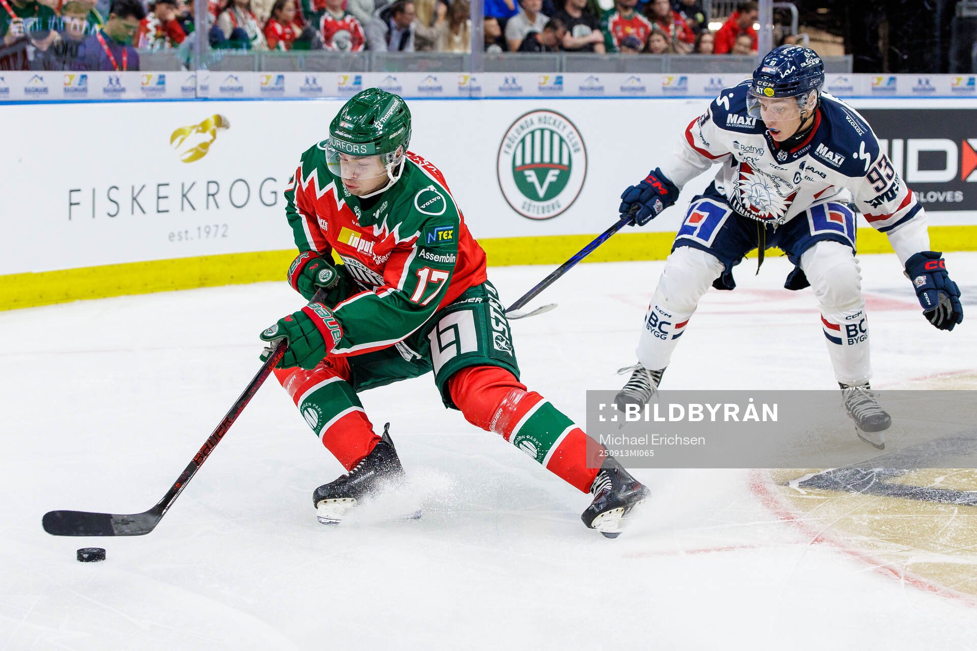 Frölundas Isac Born och Linköpings Oliver Johansson