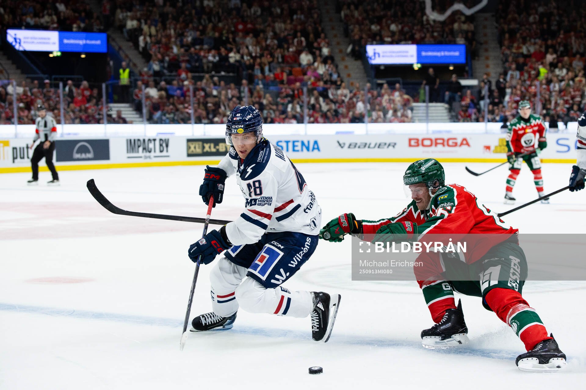 Linköpings Mikko Kokkonen och Frölundas Erik Thorell