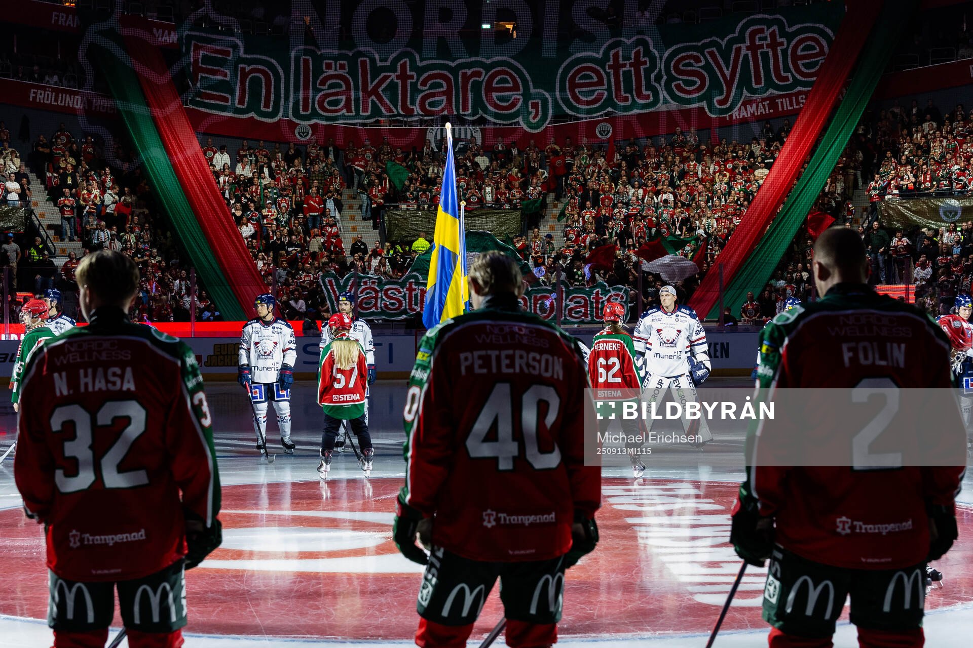 Frölundas Noah Hasa, Jacob Peterson och Christian Folin