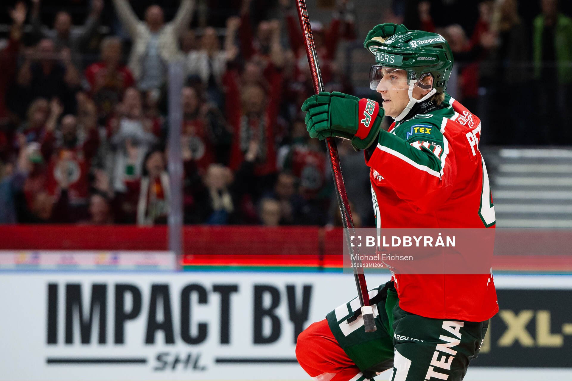 Frölundas Jacob Peterson jublar