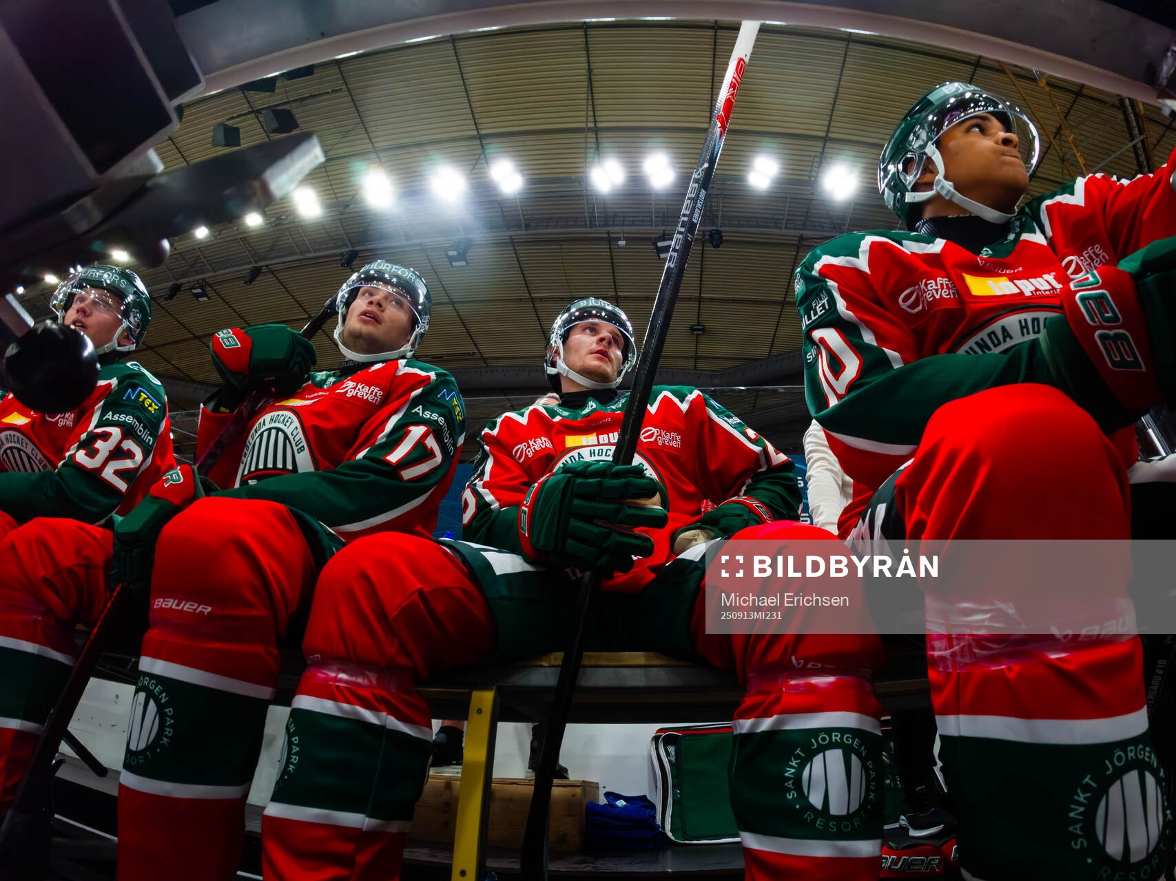 Frölundas Isac Born, Arttu Ruotsalainen och Max Westergård