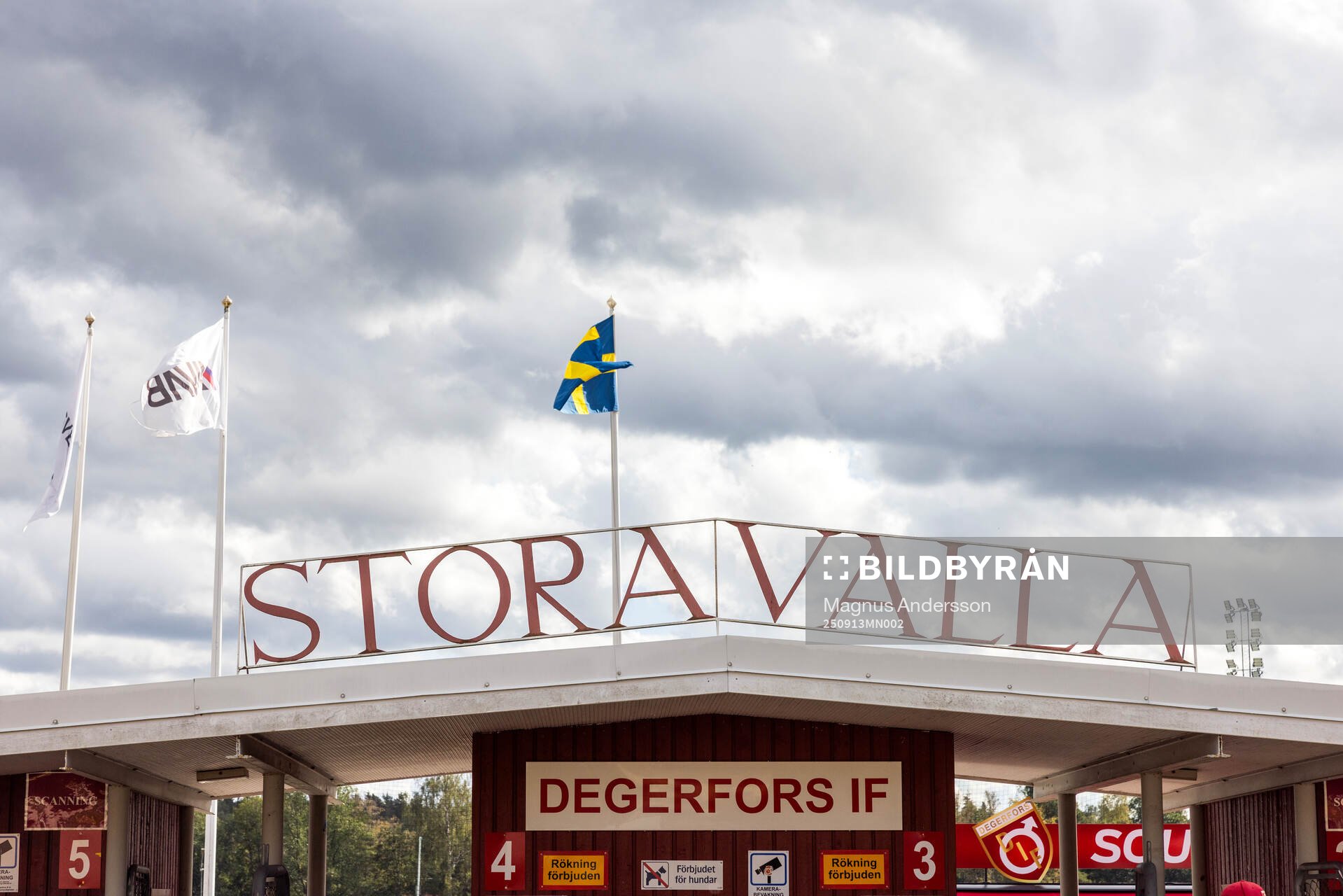 Exteriör vy av Stora Valla