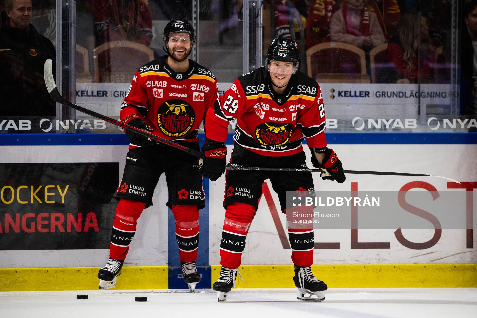 Luleås Einar Emanuelsson och Erik Gustafsson