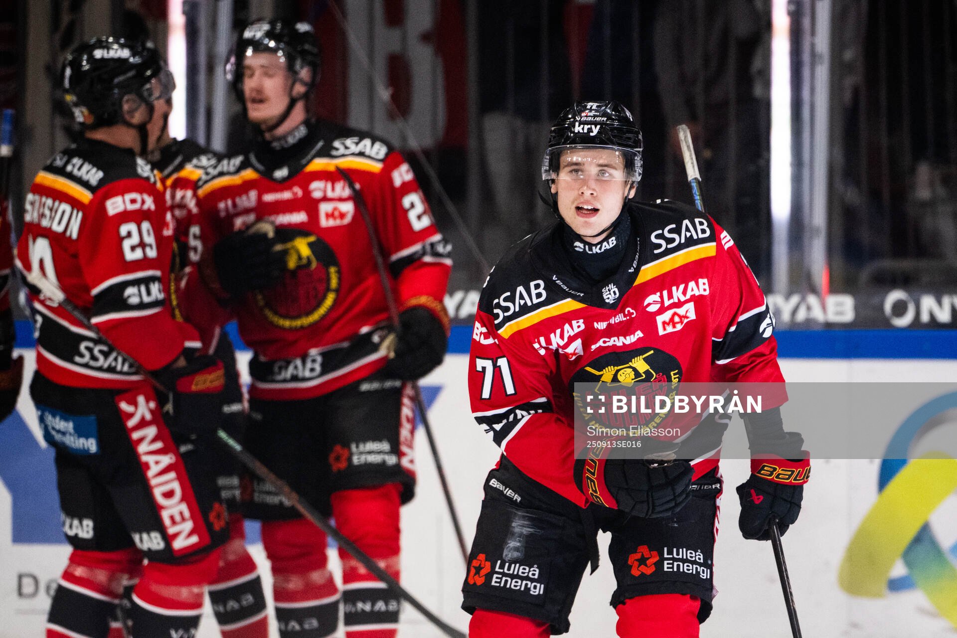 Luleås Jakob Ihs-Wozniak jublar