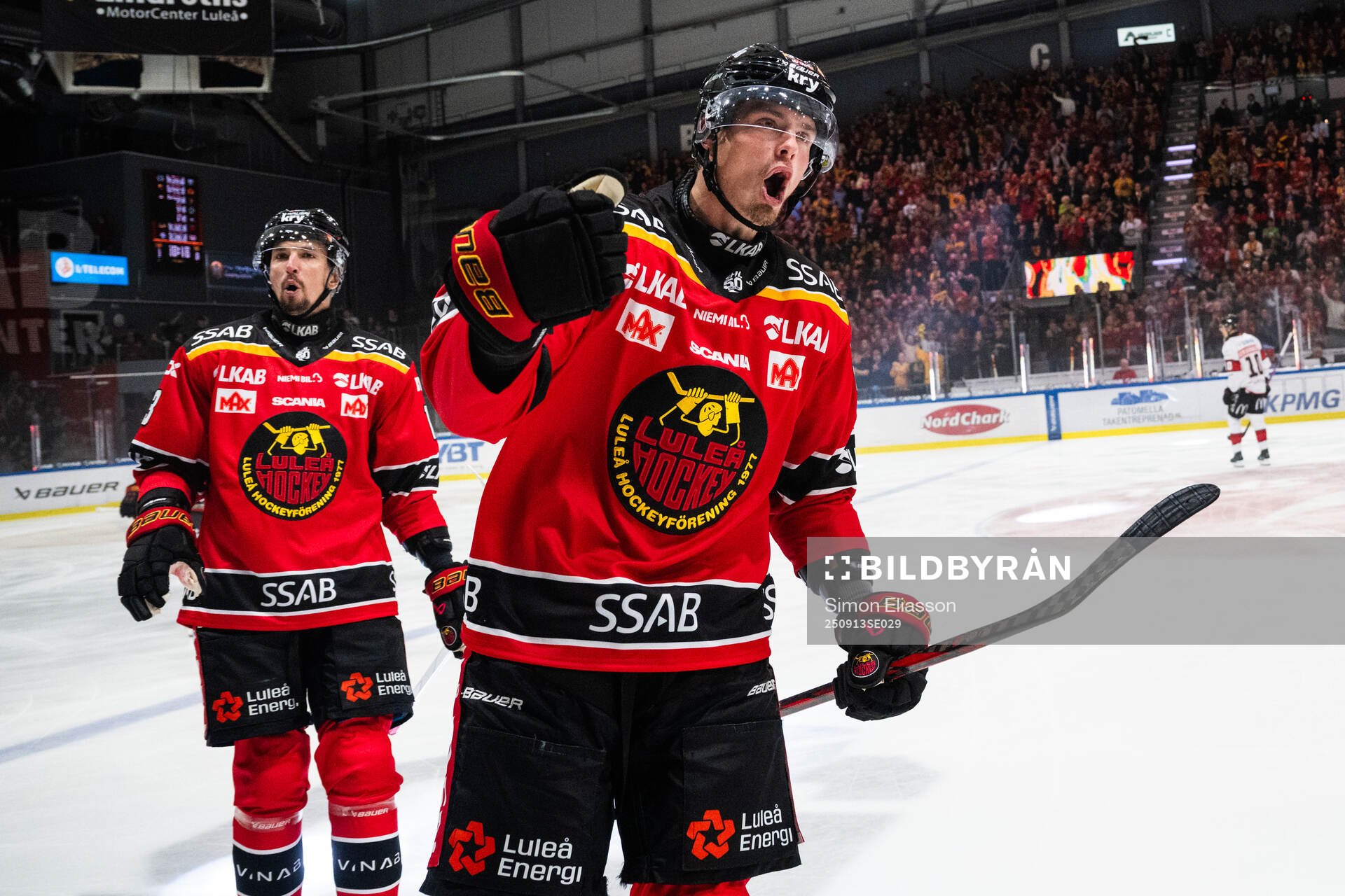 Luleås Markus Nurmi jublar