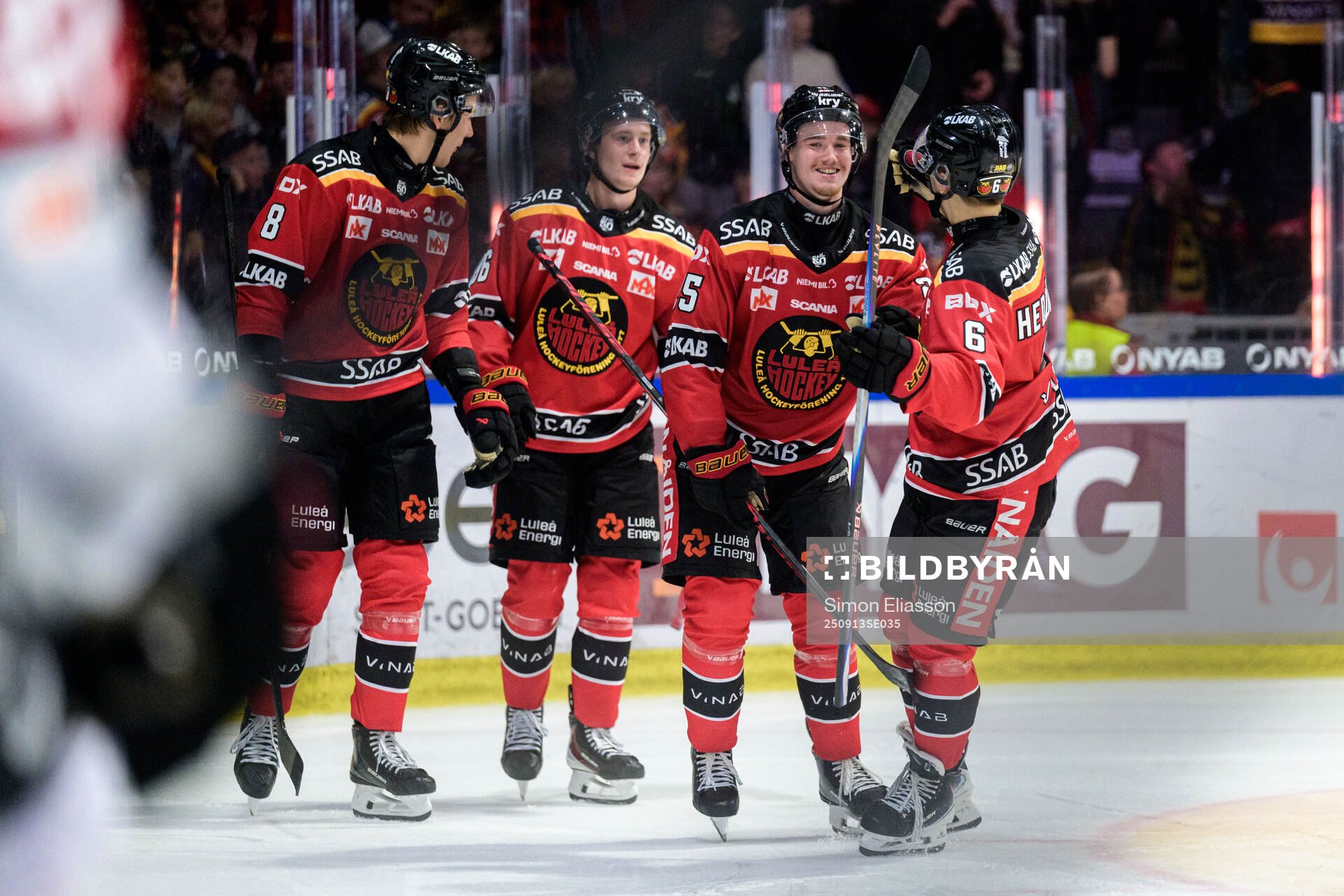 Luleås Filip Eriksson jublar