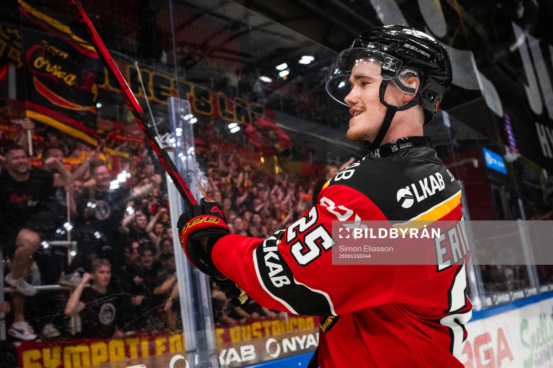 Luleås Filip Eriksson jublar