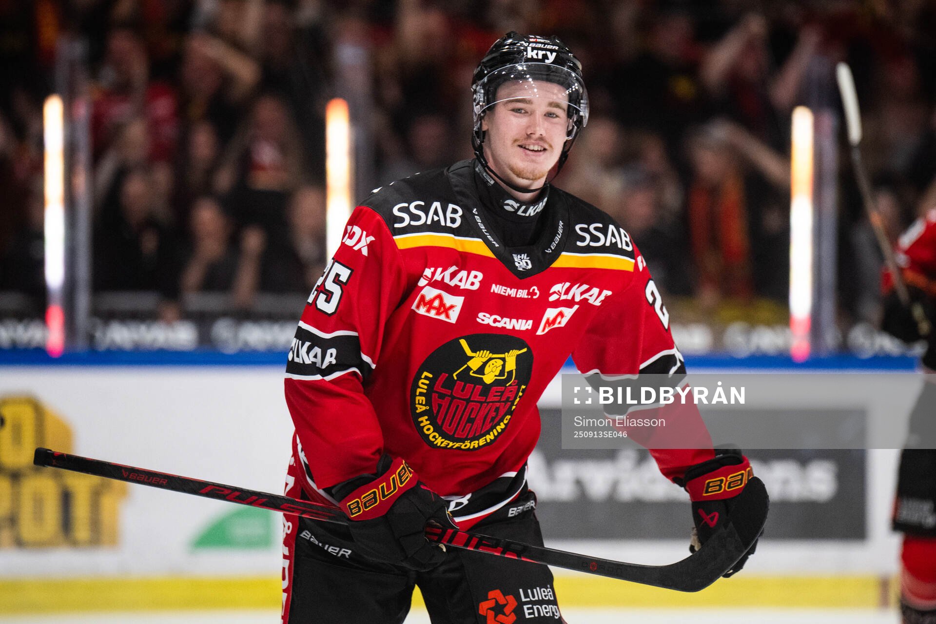 Luleås Filip Eriksson jublar