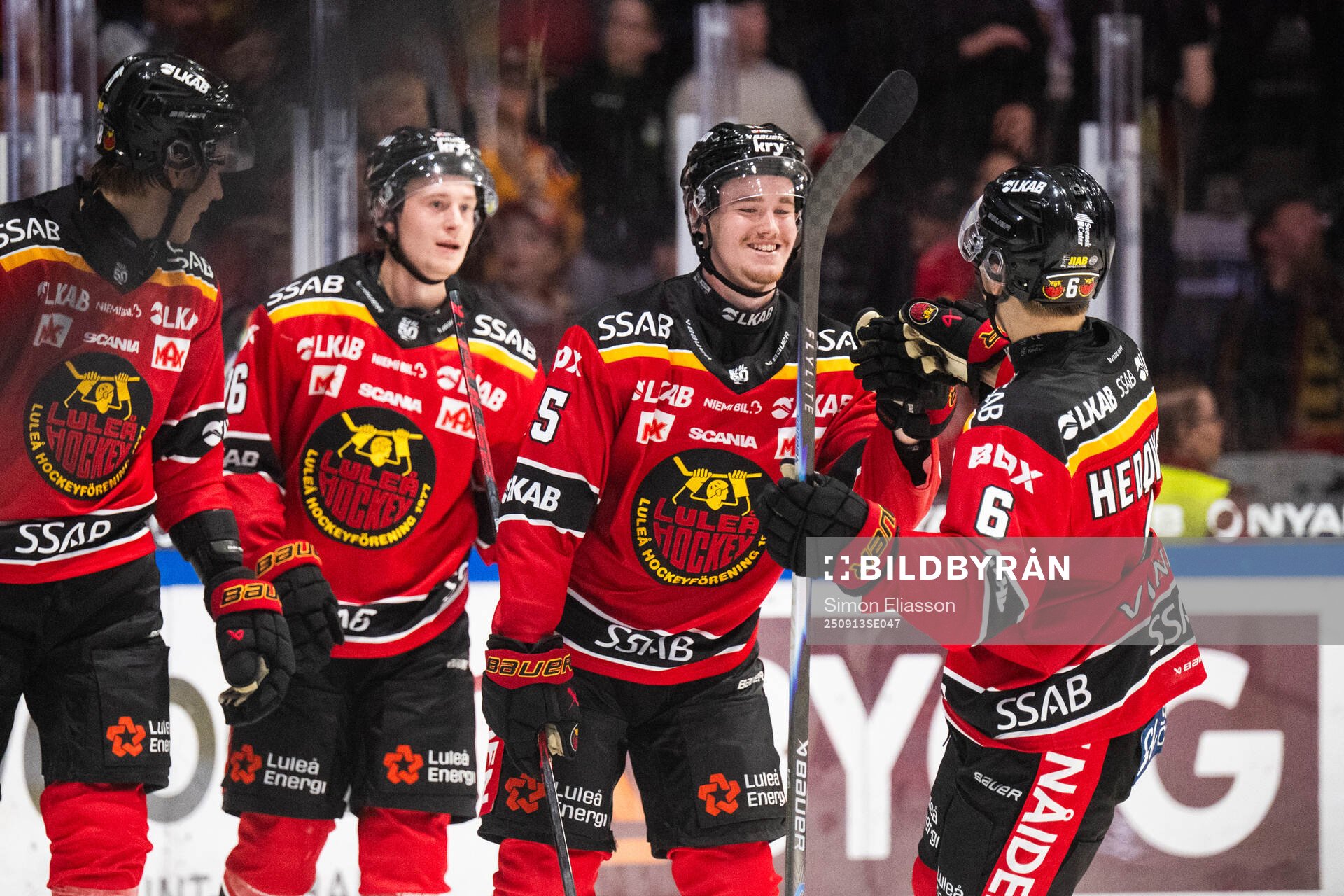 Luleås Filip Eriksson jublar