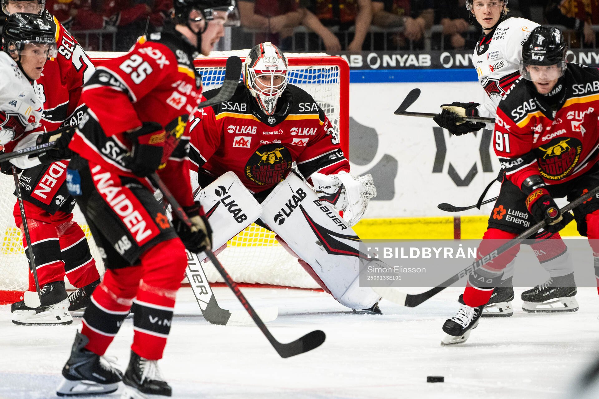 Luleås målvakt Matteus Ward