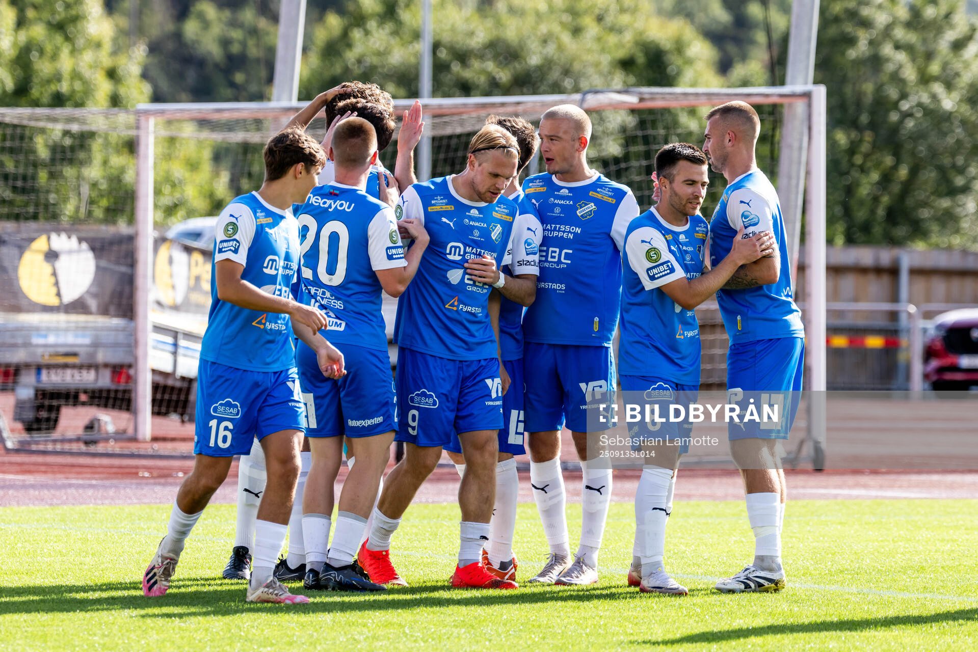 Oddevolds Rasmus Wiedesheim-Paul har gjort 1-0 och jublar