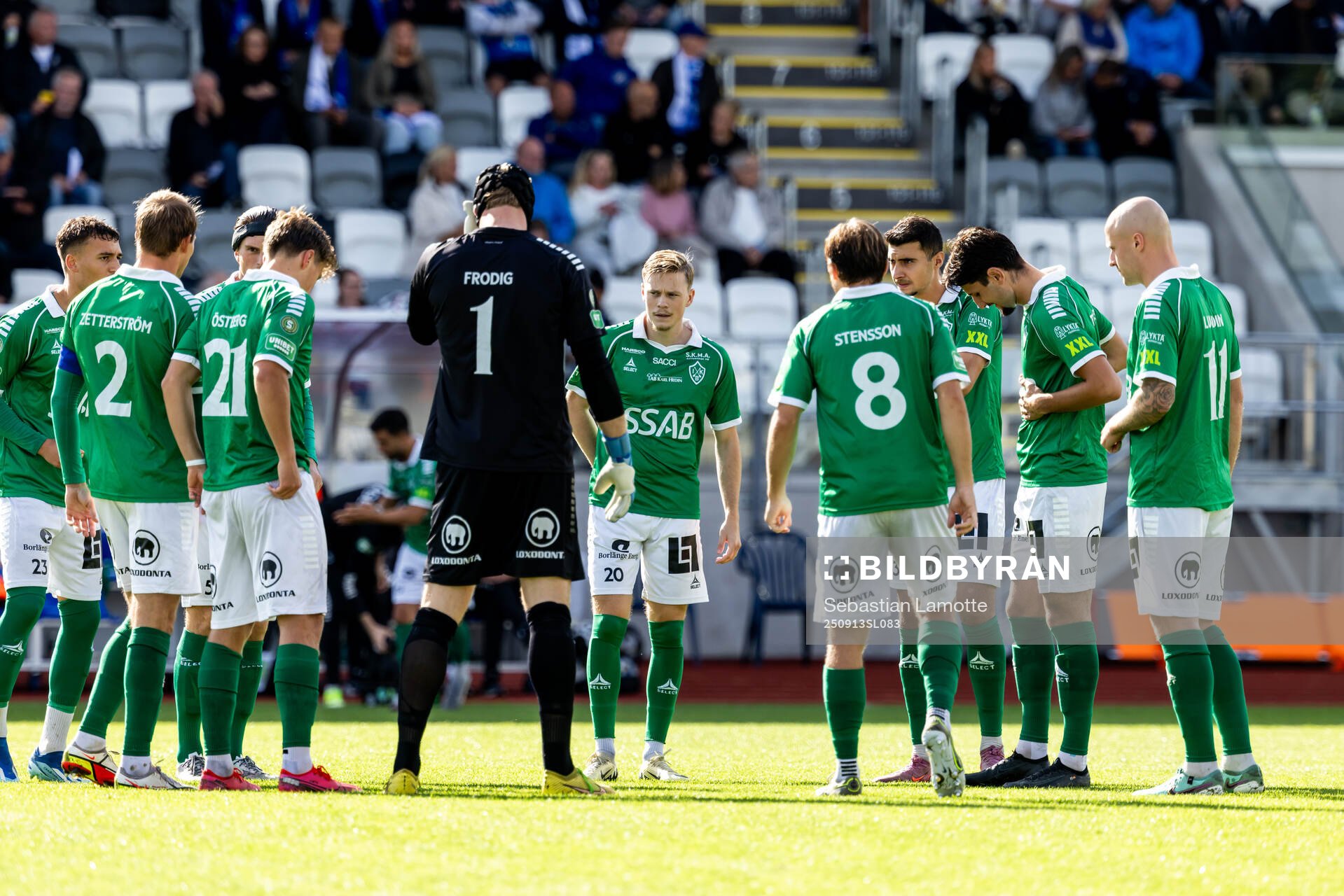 Brages spelare laddar för match