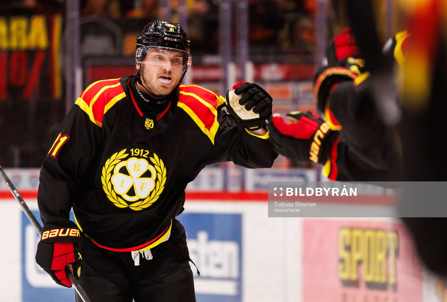Brynäs Kieffer Bellows jublar