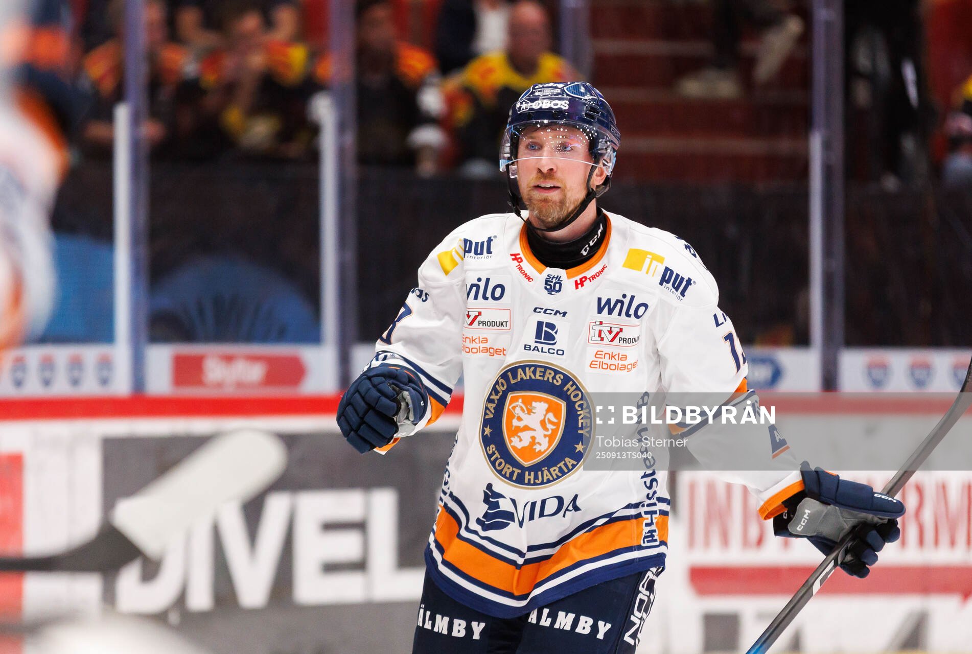 Växjös Dylan Mclaughlin jublar