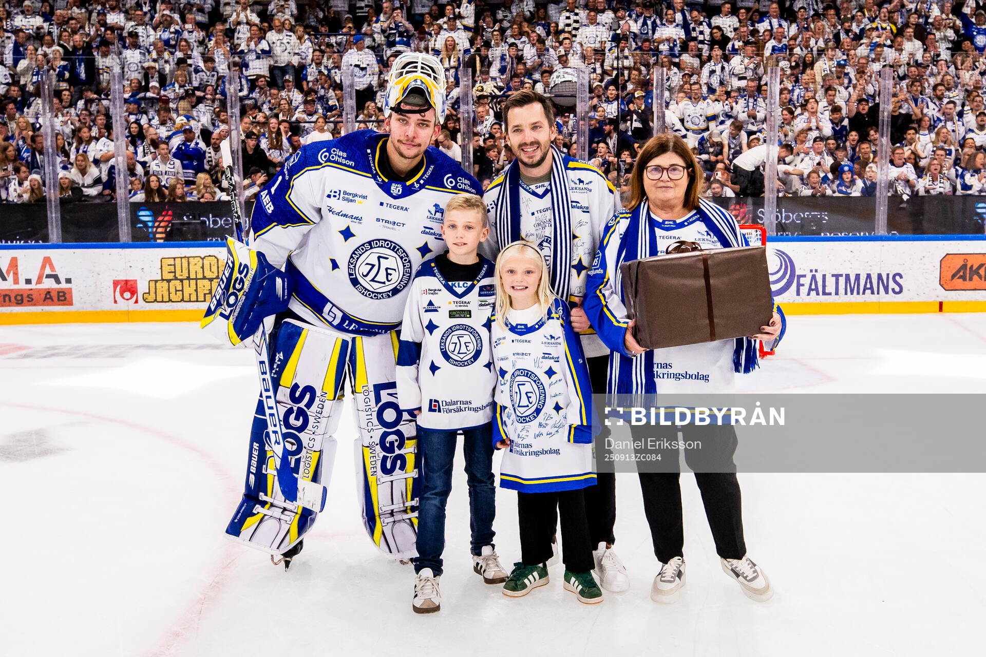 Leksands målvakt Marcus Gidlöf utsedd till matchens lirare