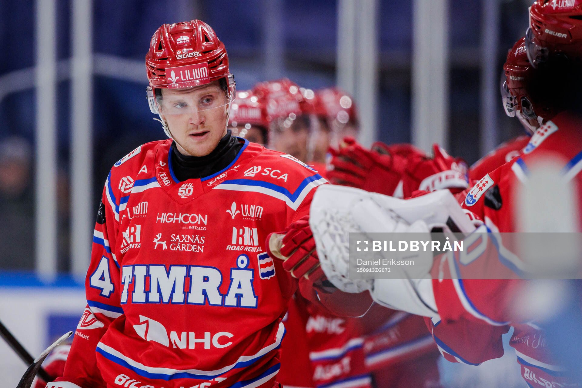 Timrås Sebastian Hartmann jublar