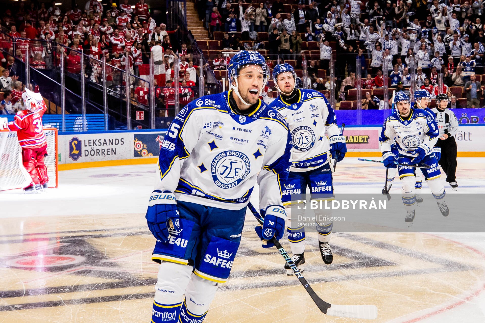 Leksands Max Veronneau jublar