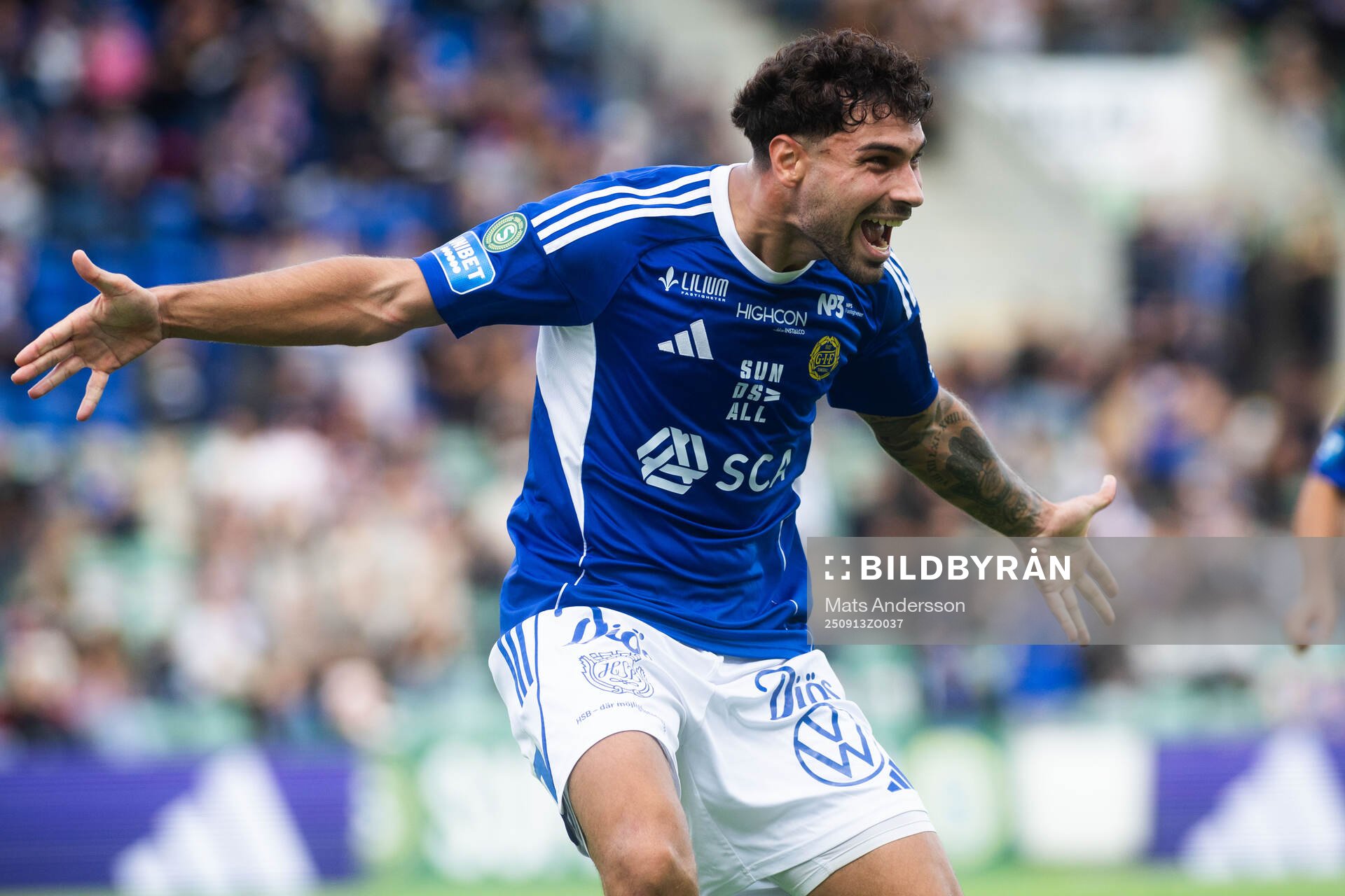 GIF Sundsvalls Carlos Martinez Ruiz jublar