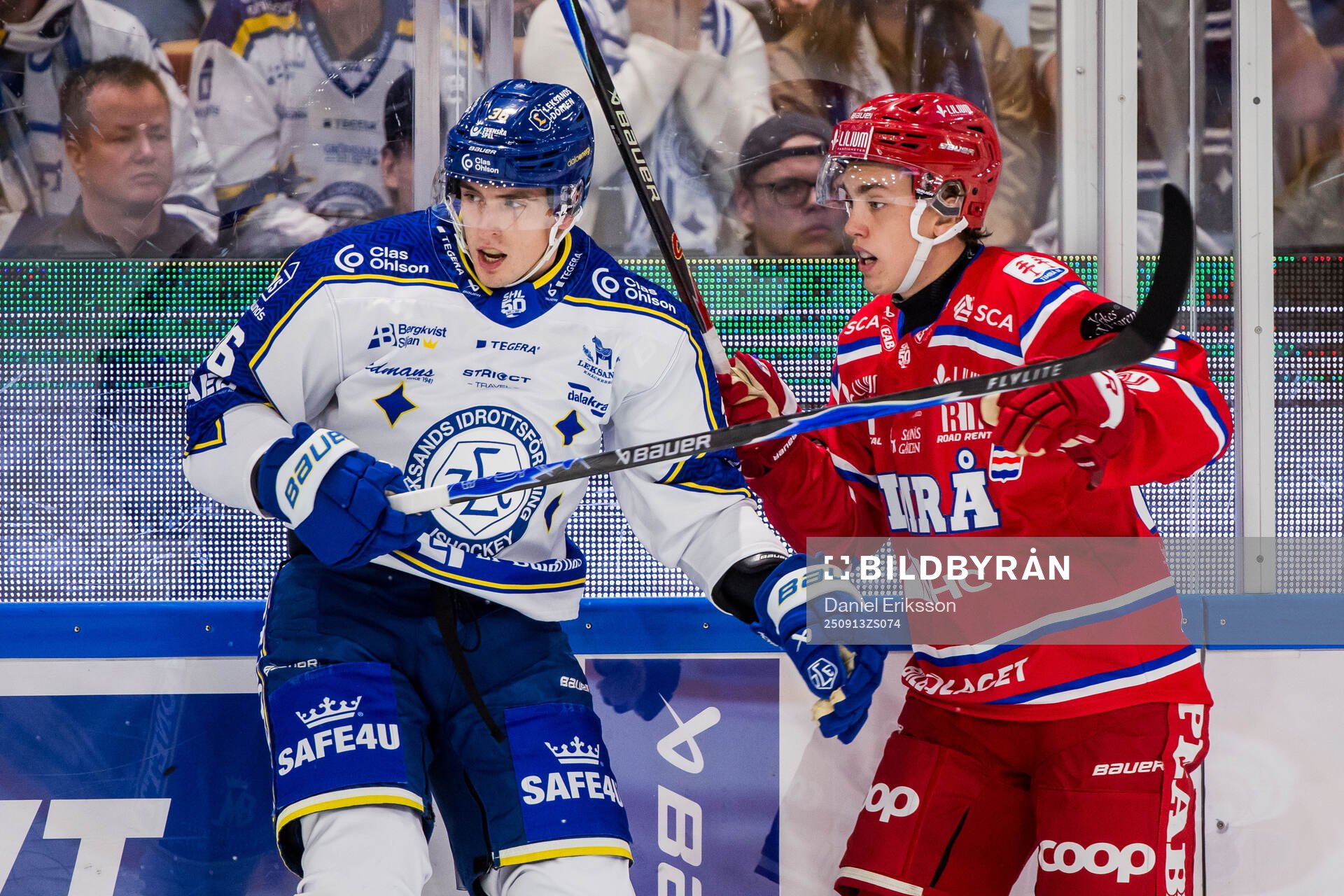 Leksands Stefan Milosevic och Timrås Linus Eriksson