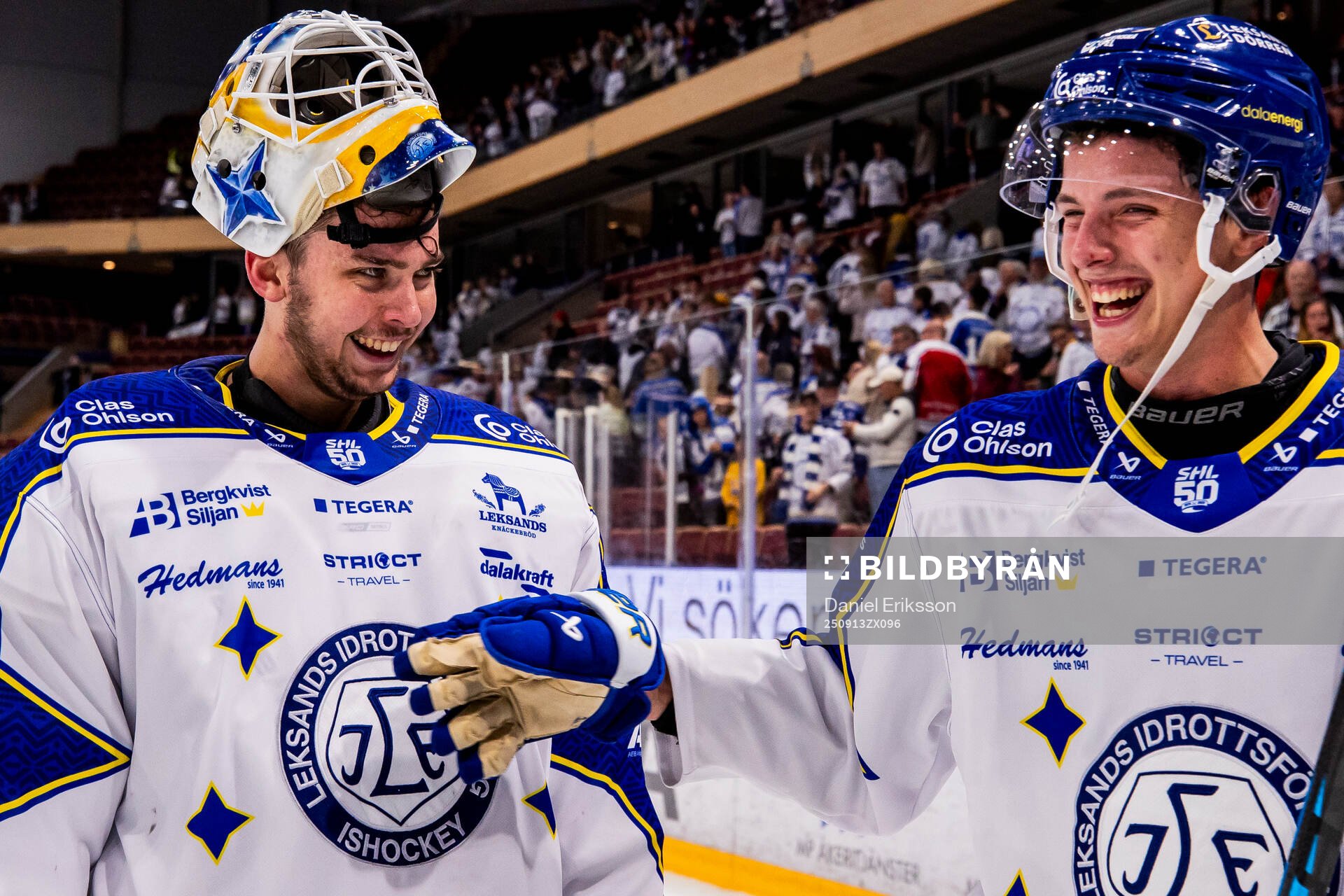 Leksands målvakt Marcus Gidlöf och Leksands Anton