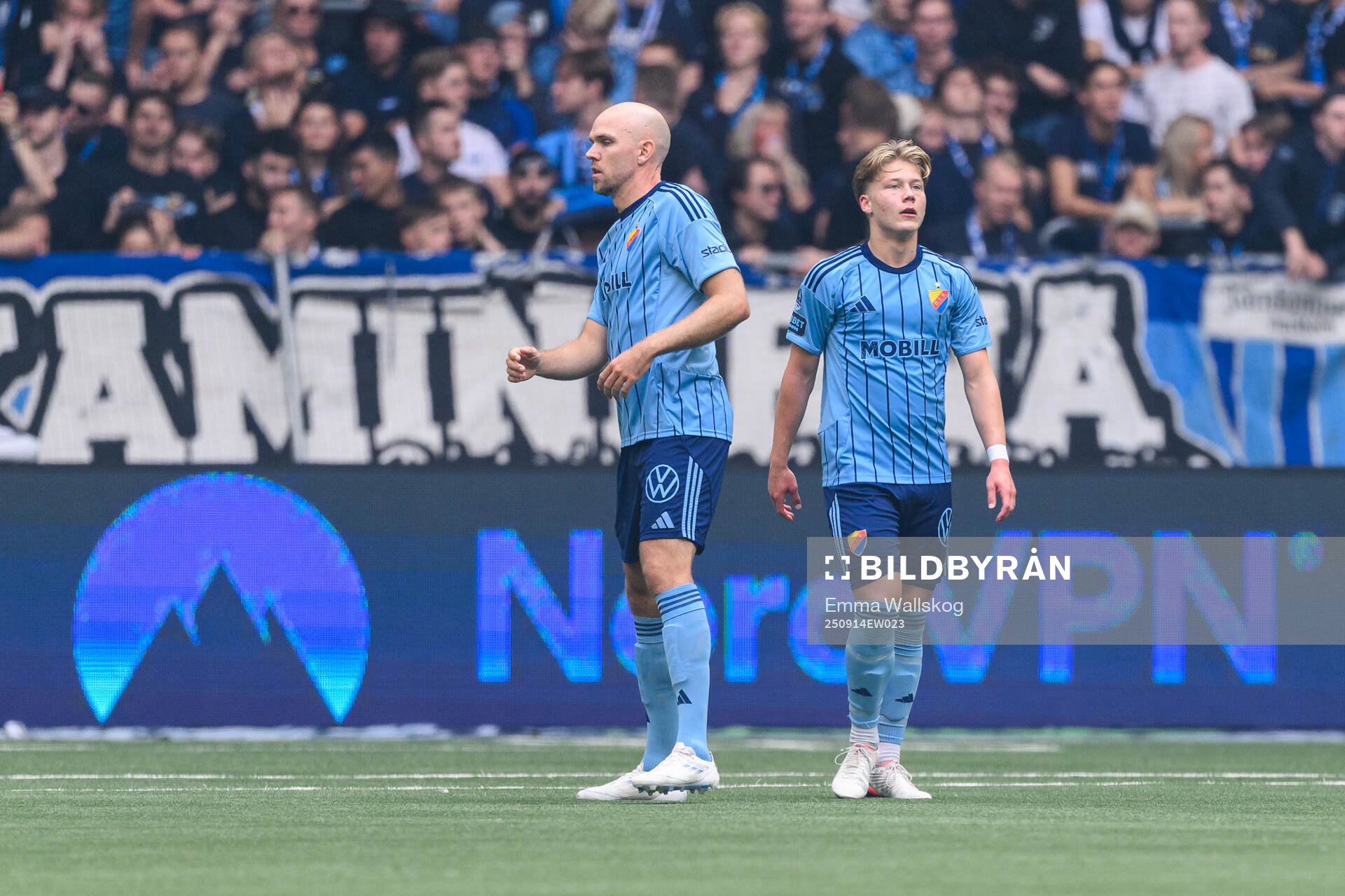 Djurgårdens Marcus Danielson och Matias Siltanen deppar