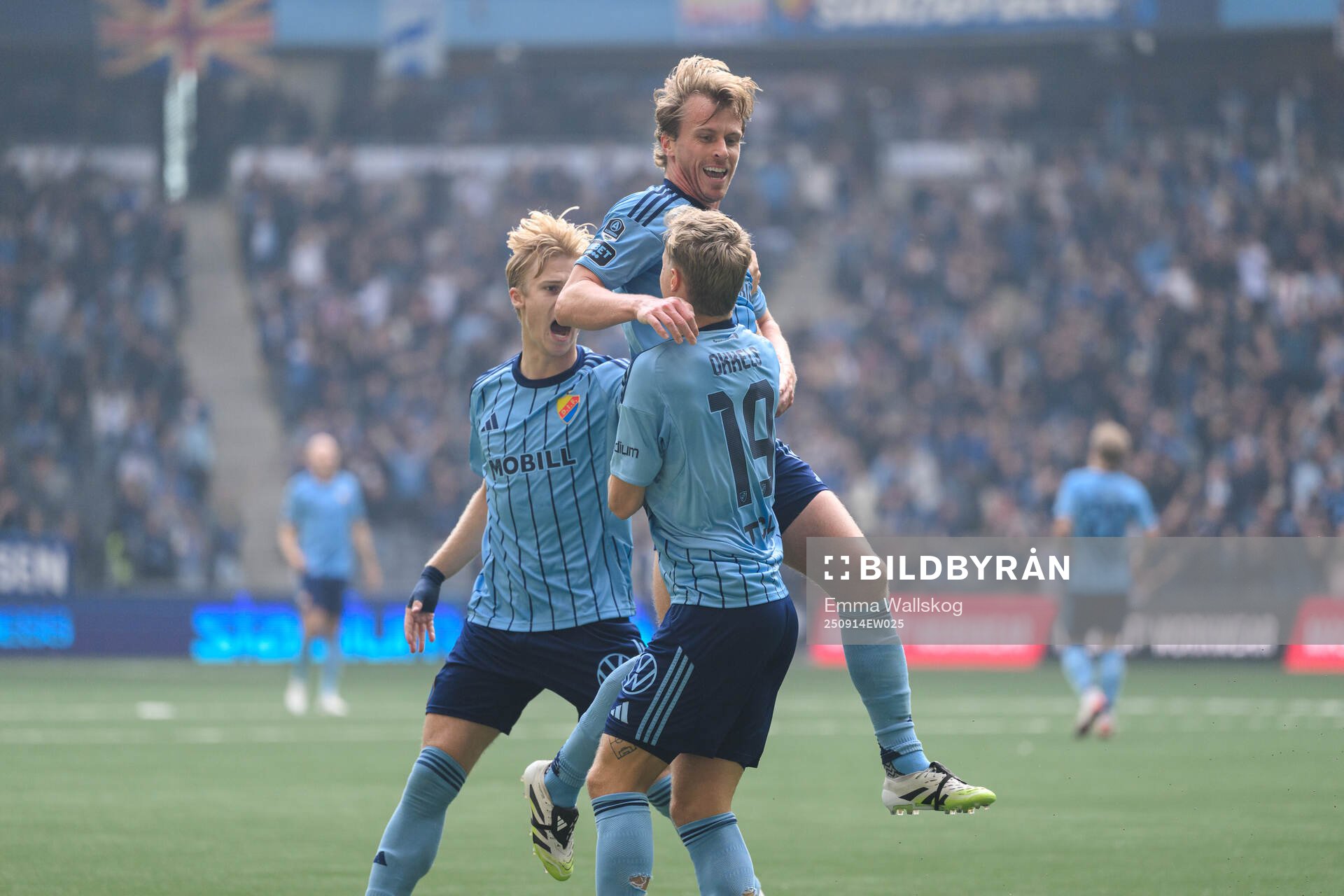 Djurgårdens Jeppe Møldrup Okkels och Theo Bergvall och