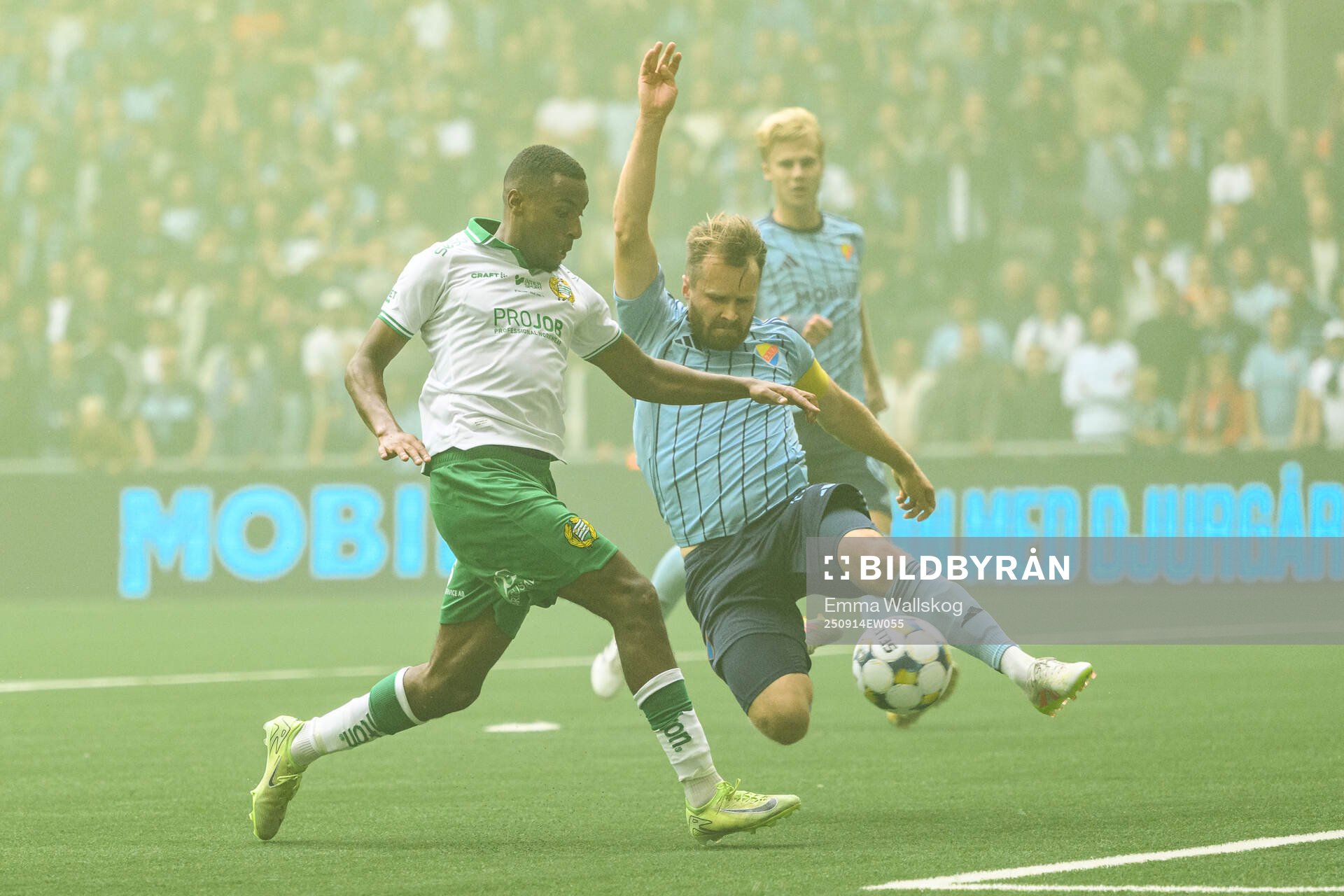 Hammarbys Paulos Abraham och Djurgårdens Jacob Une