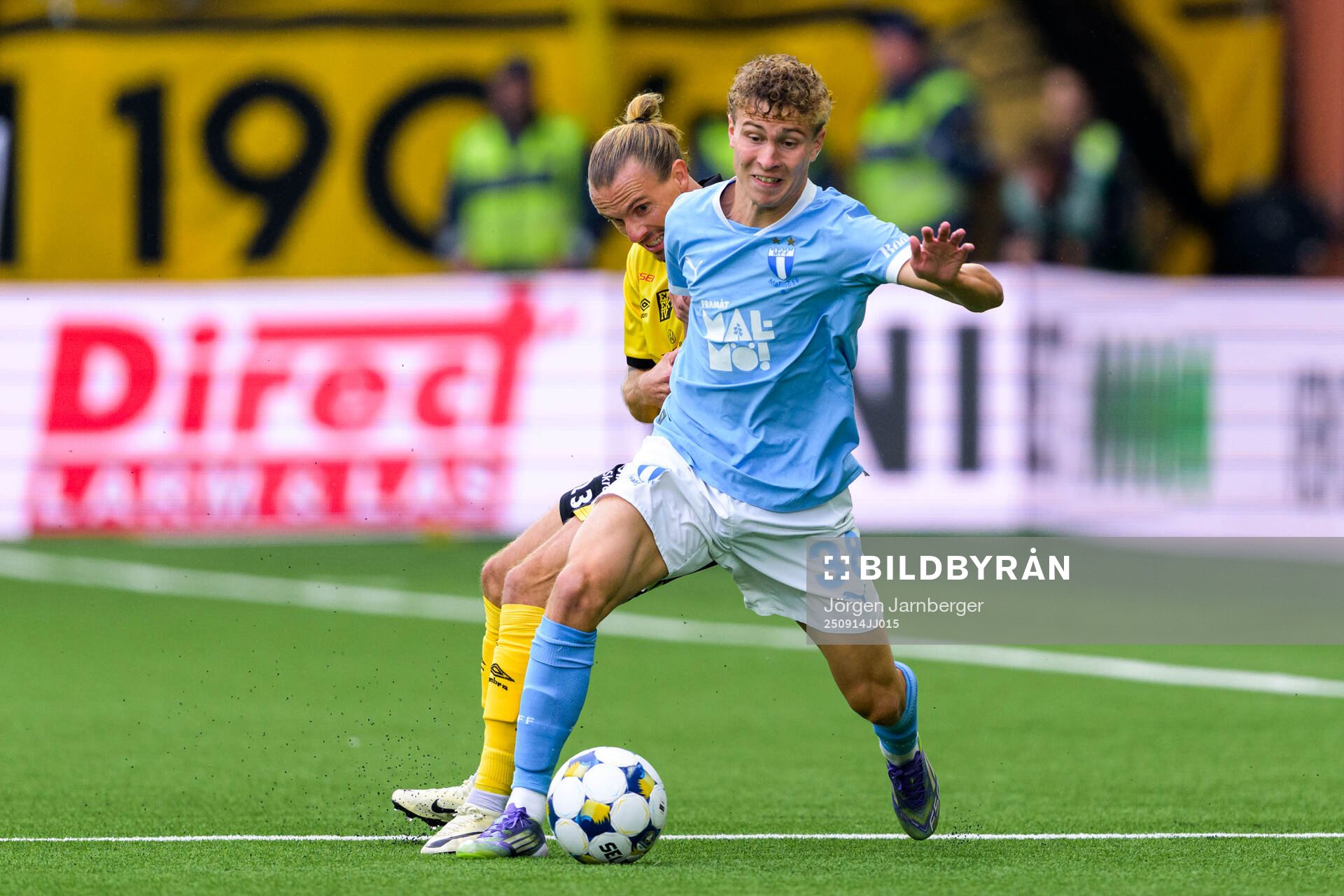 Elfsborgs Niklas Hult och Malmö FFs Hugo Bolin