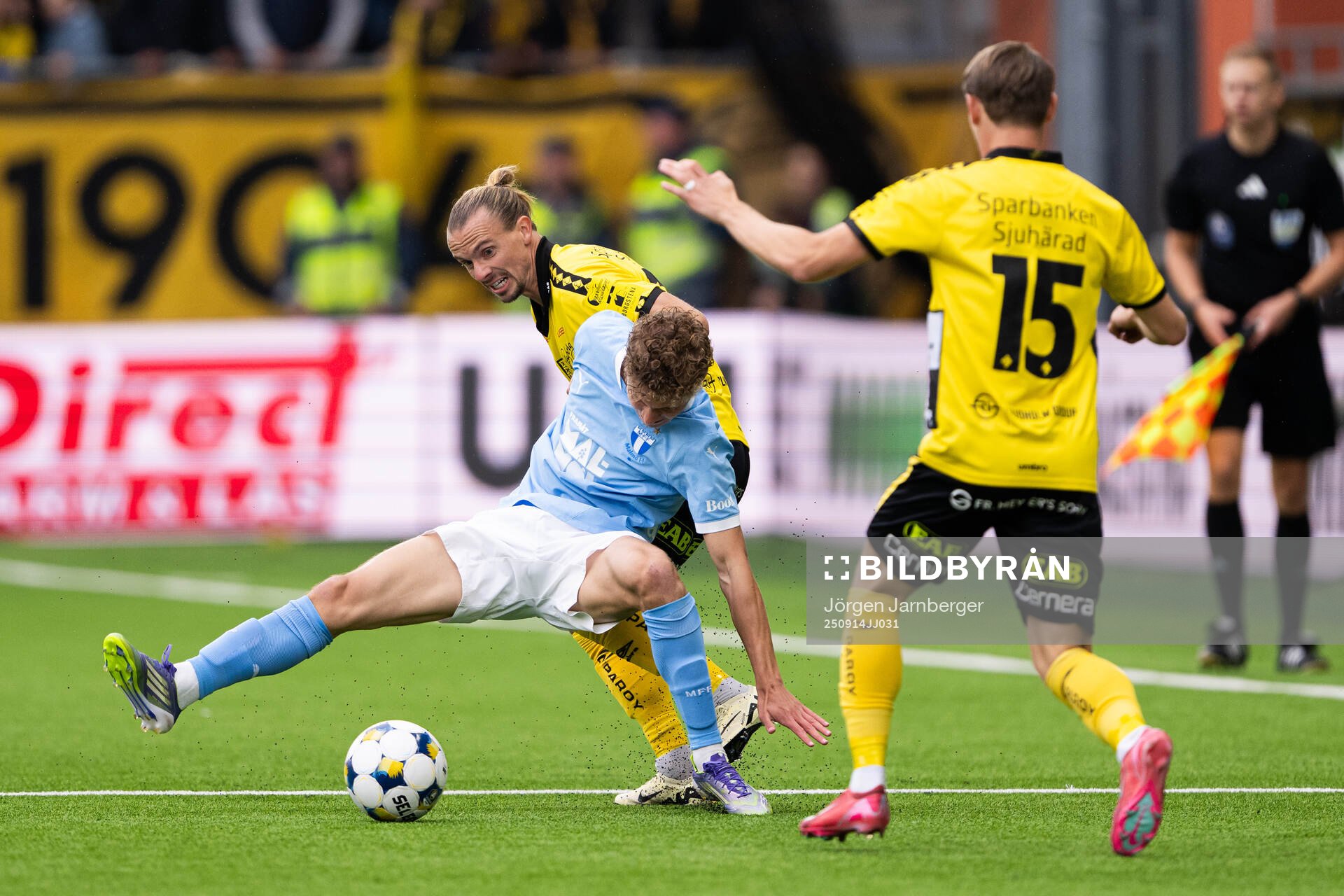 Elfsborgs Niklas Hult och Malmö FFs Hugo Bolin