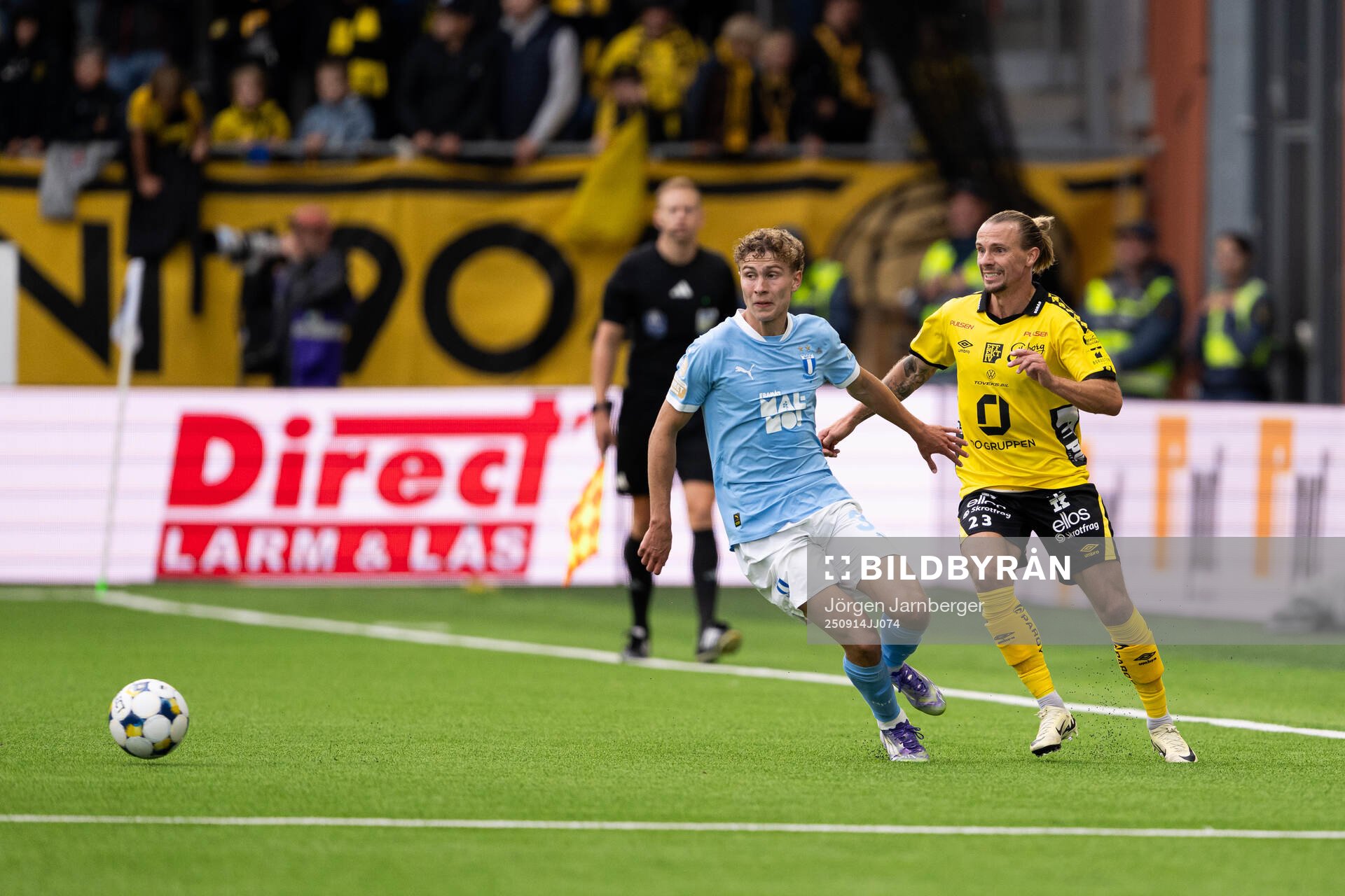 Malmö FFs Hugo Bolin och Elfsborgs Niklas Hult