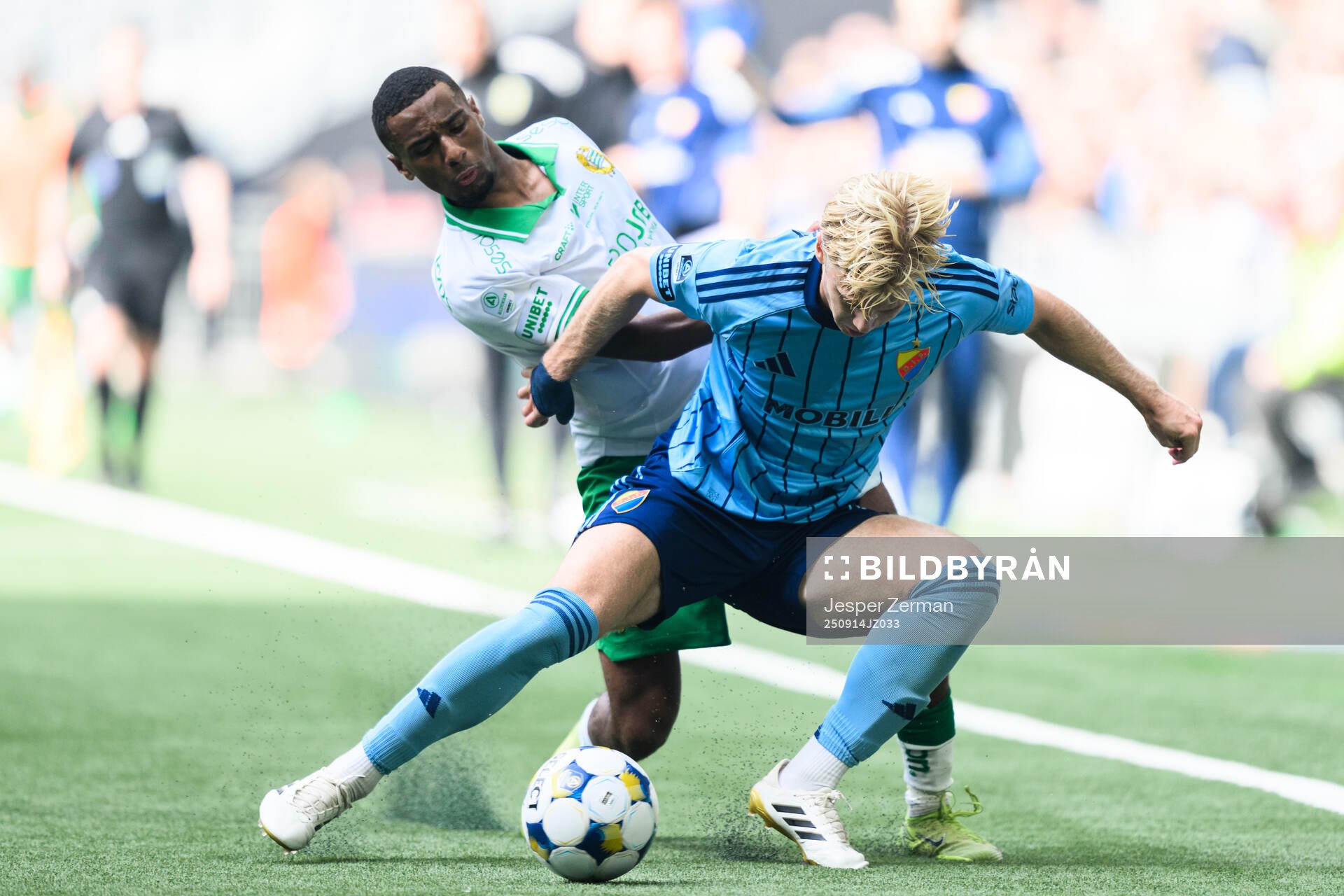 Hammarbys Paulos Abraham och Djurgårdens Theo Bergvall
