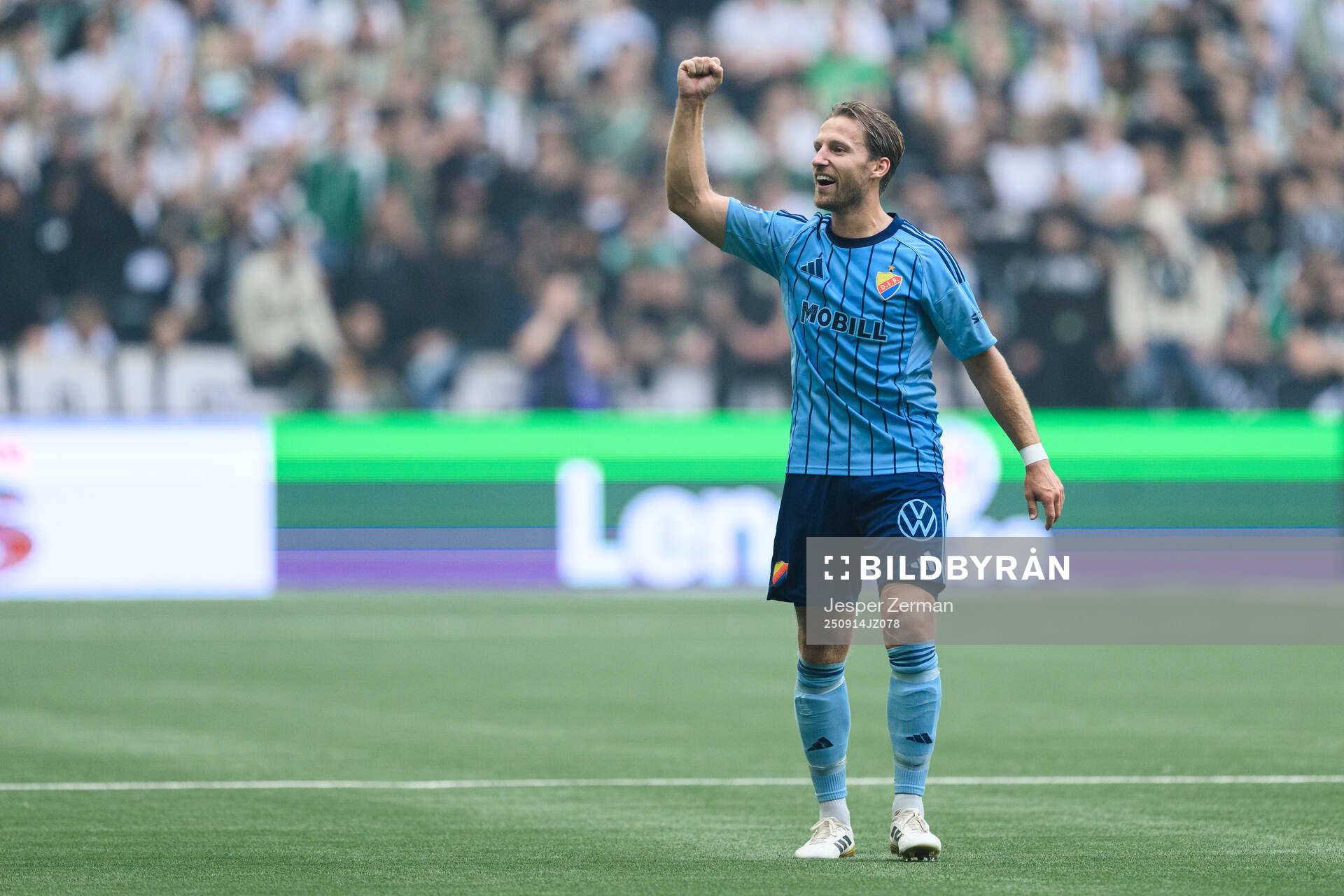 Djurgårdens Daniel Stensson jublar