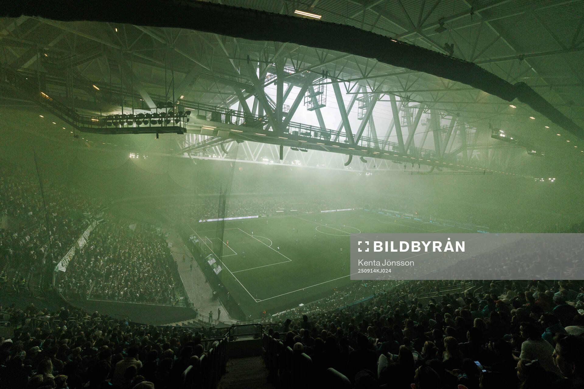 3Arena interiör med rök