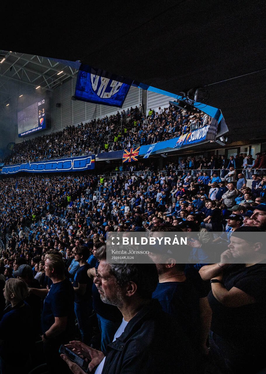 3Arena med Djurgårdens supportrar