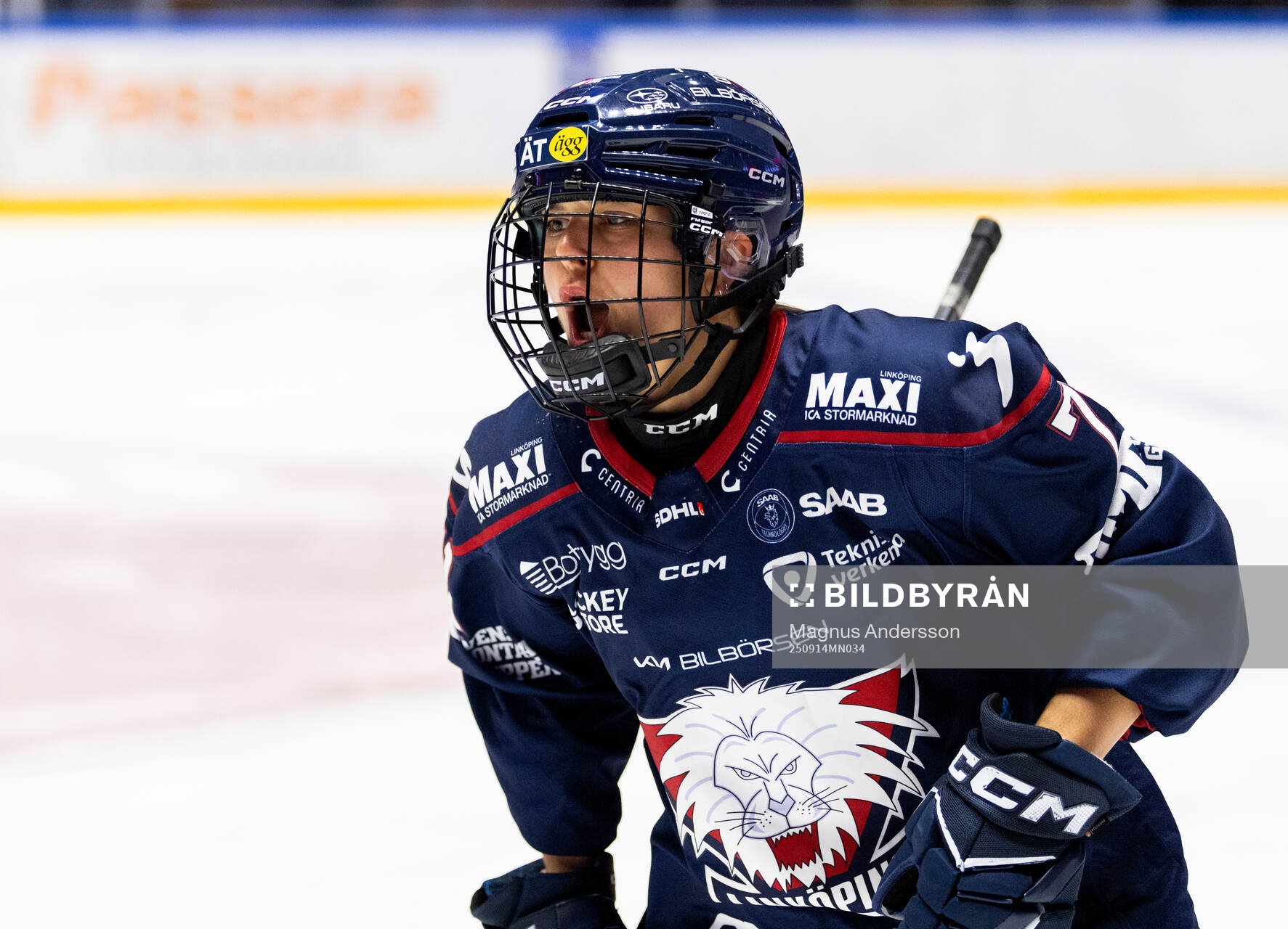 Linköpings Madeleine Leidt jublar