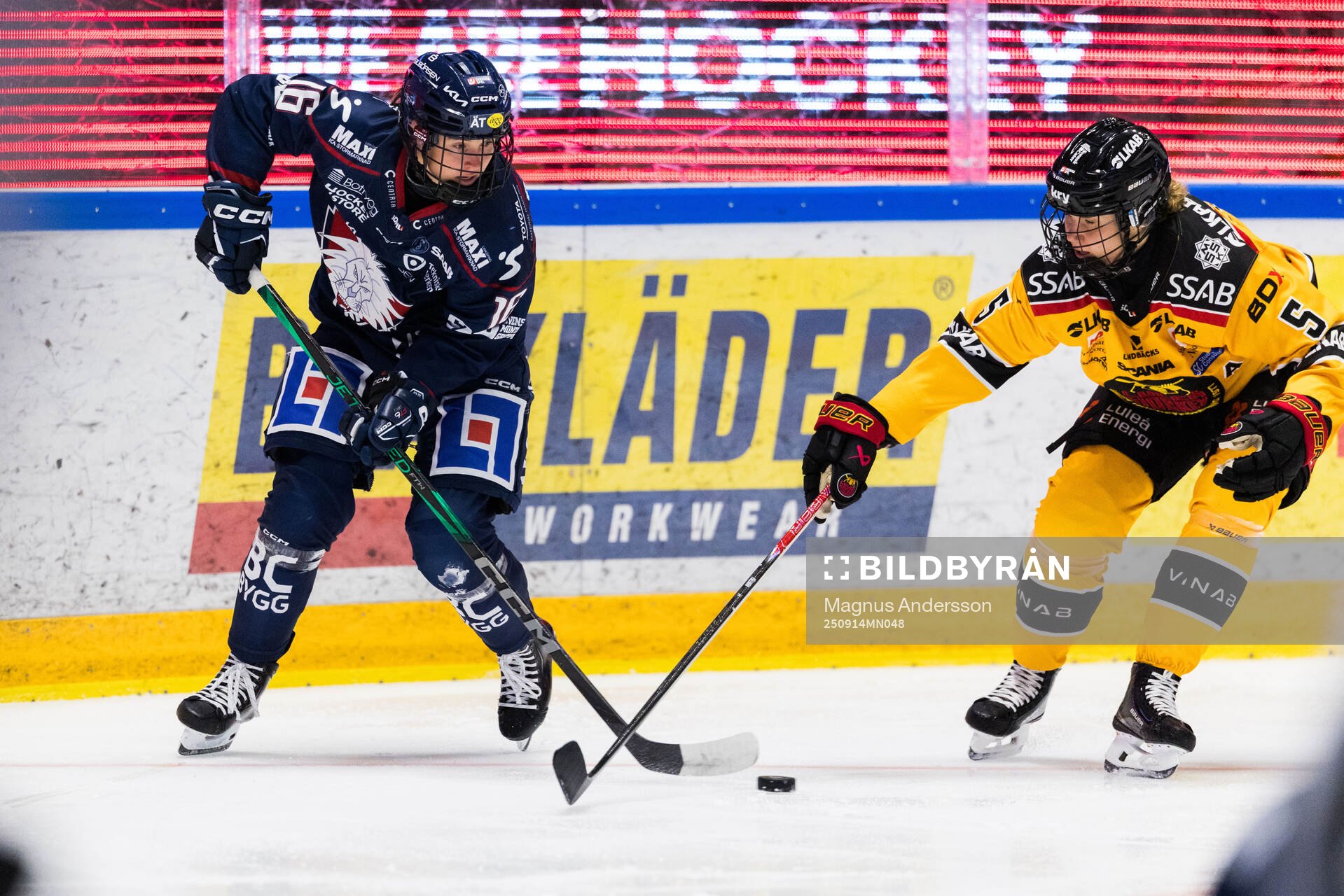 Linköpings Marthe Pabsdorff Brunvold och Luleås Johanna