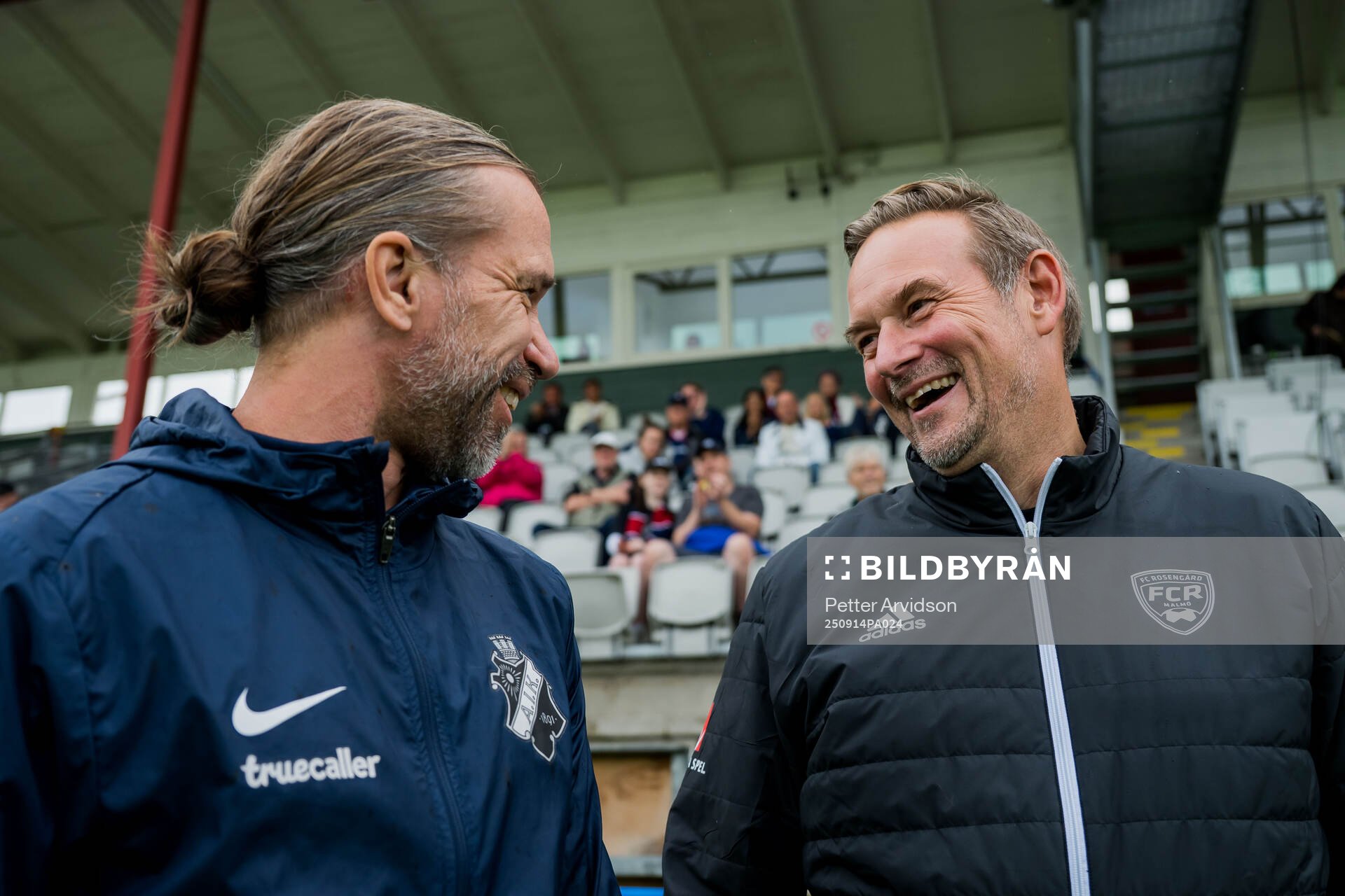 AIKs tränare Lukas Syberyjski och Rosengårds tränare