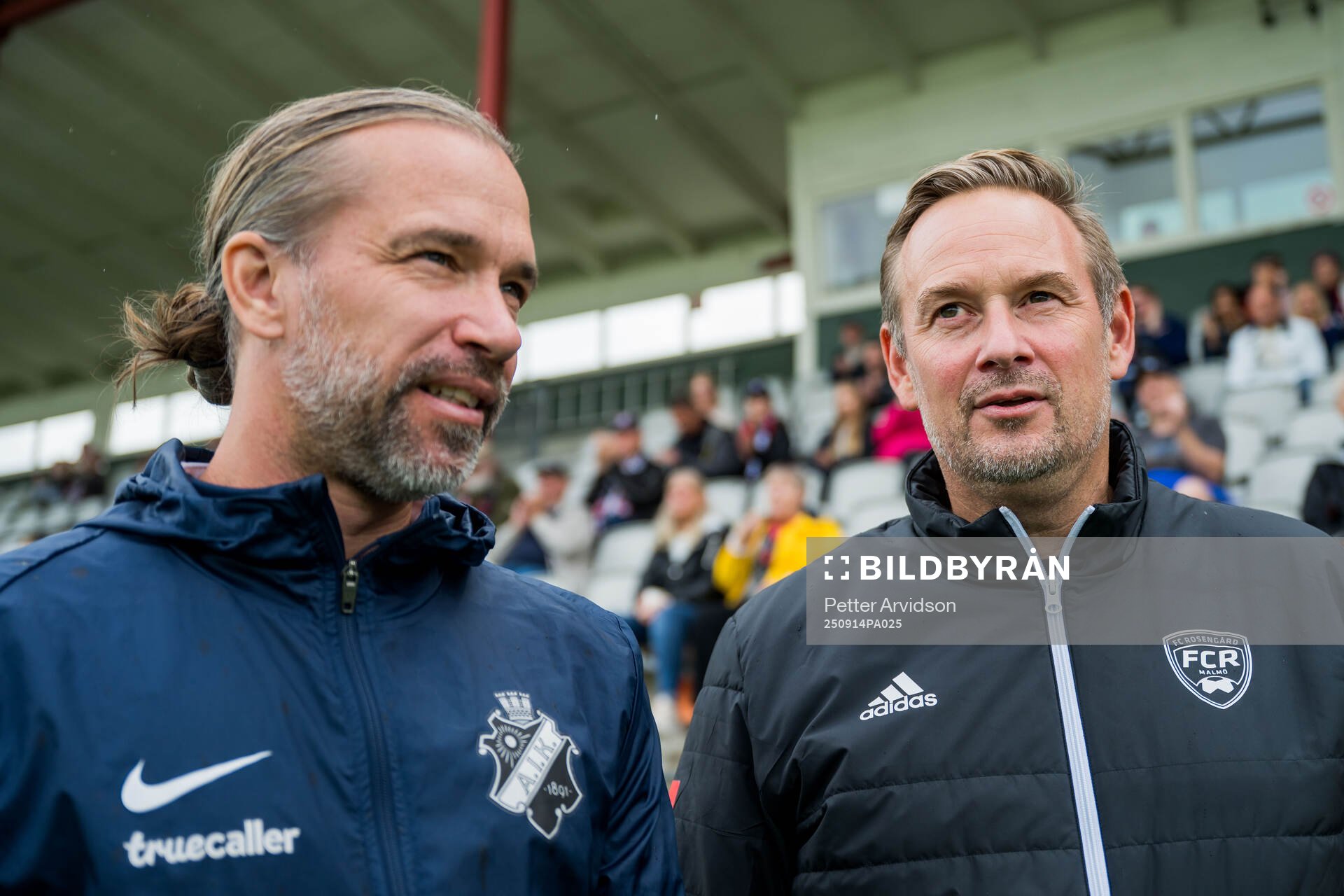 AIKs tränare Lukas Syberyjski och Rosengårds tränare