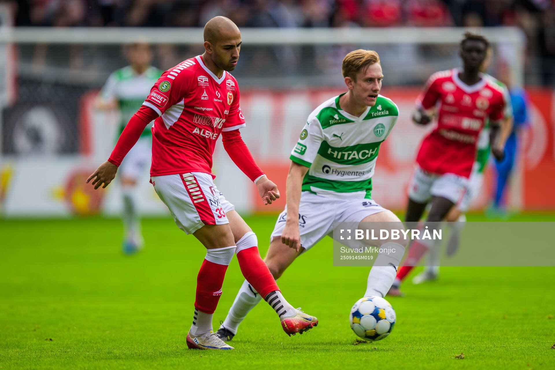 Kalmars Saba Mamatsashvili och Västerås Karl Gunnarsson