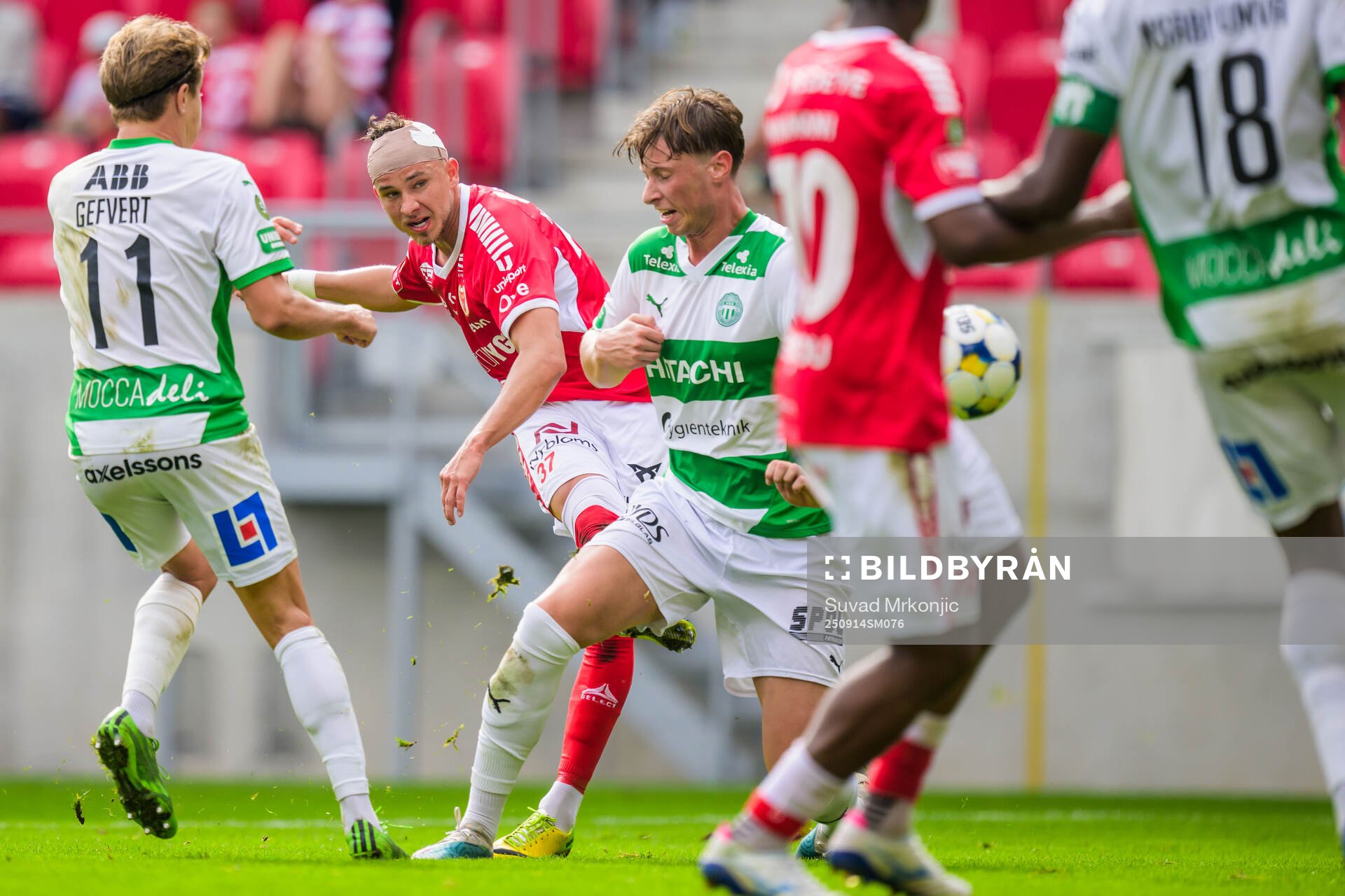 Kalmars Tomas Kalinauskas gör här 1-1