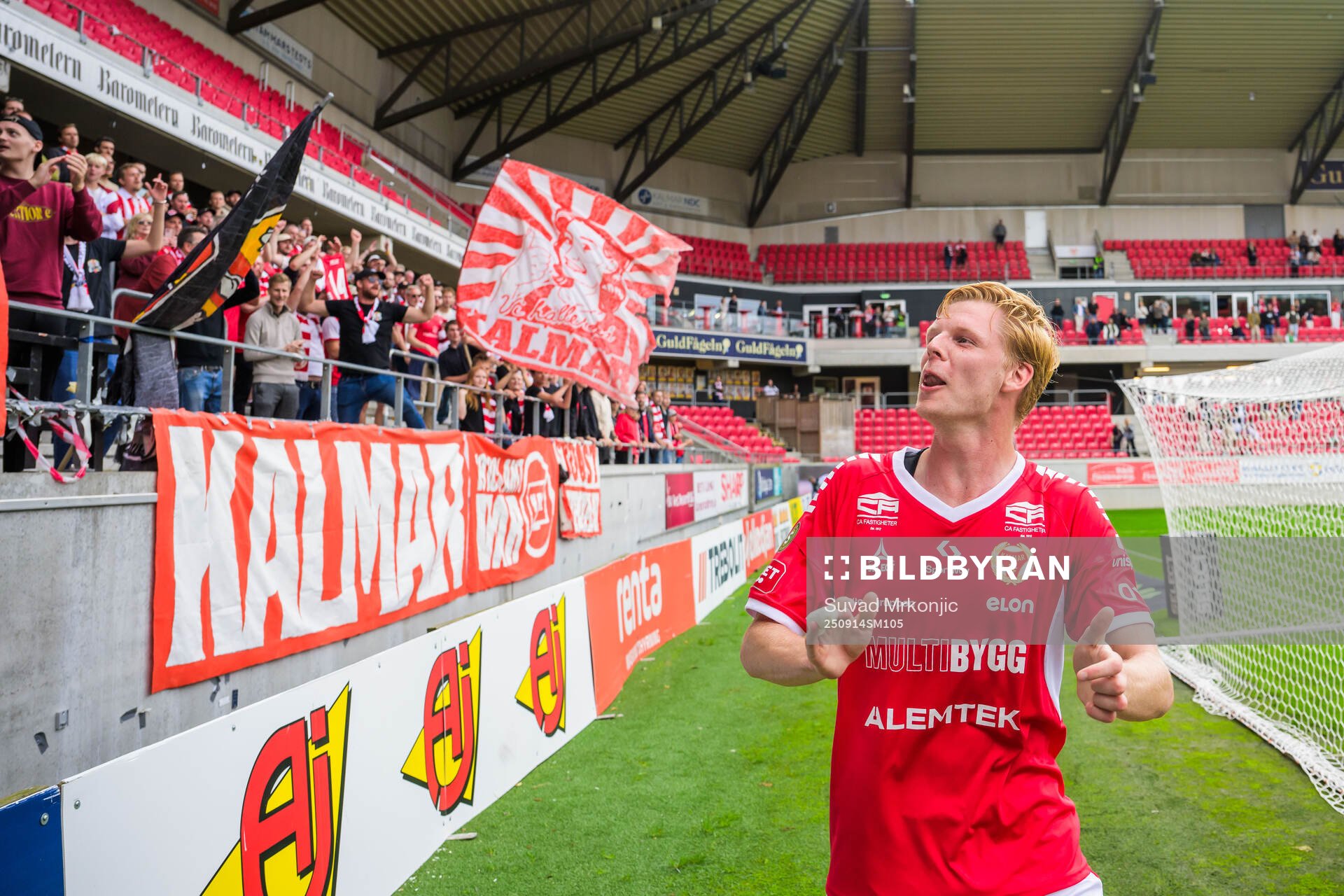 Kalmars Malcolm Stolt jublar