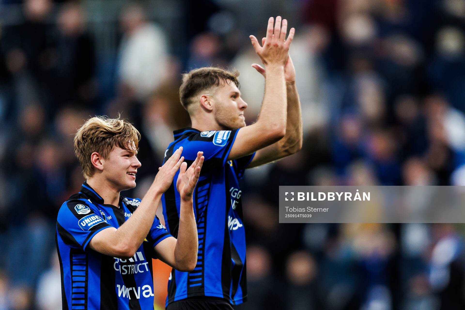 Sirius Victor Svensson och Tobias Anker jublar